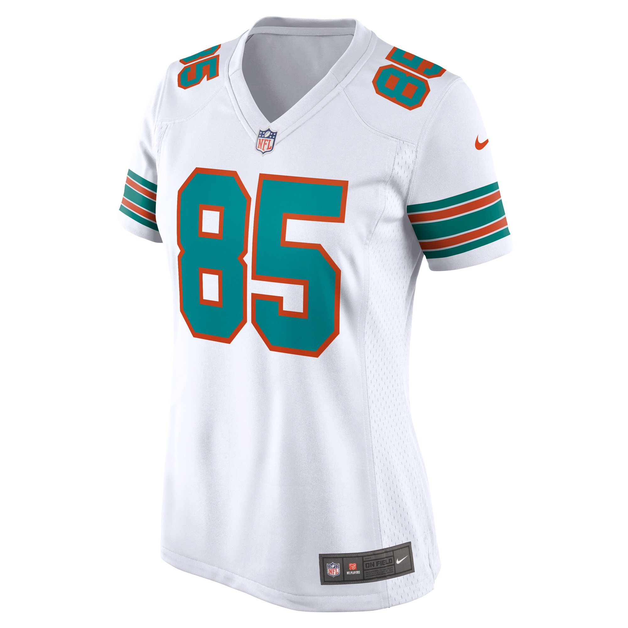 Miami Dolphins Mark Duper White Retired Player NFL Jersey Women's