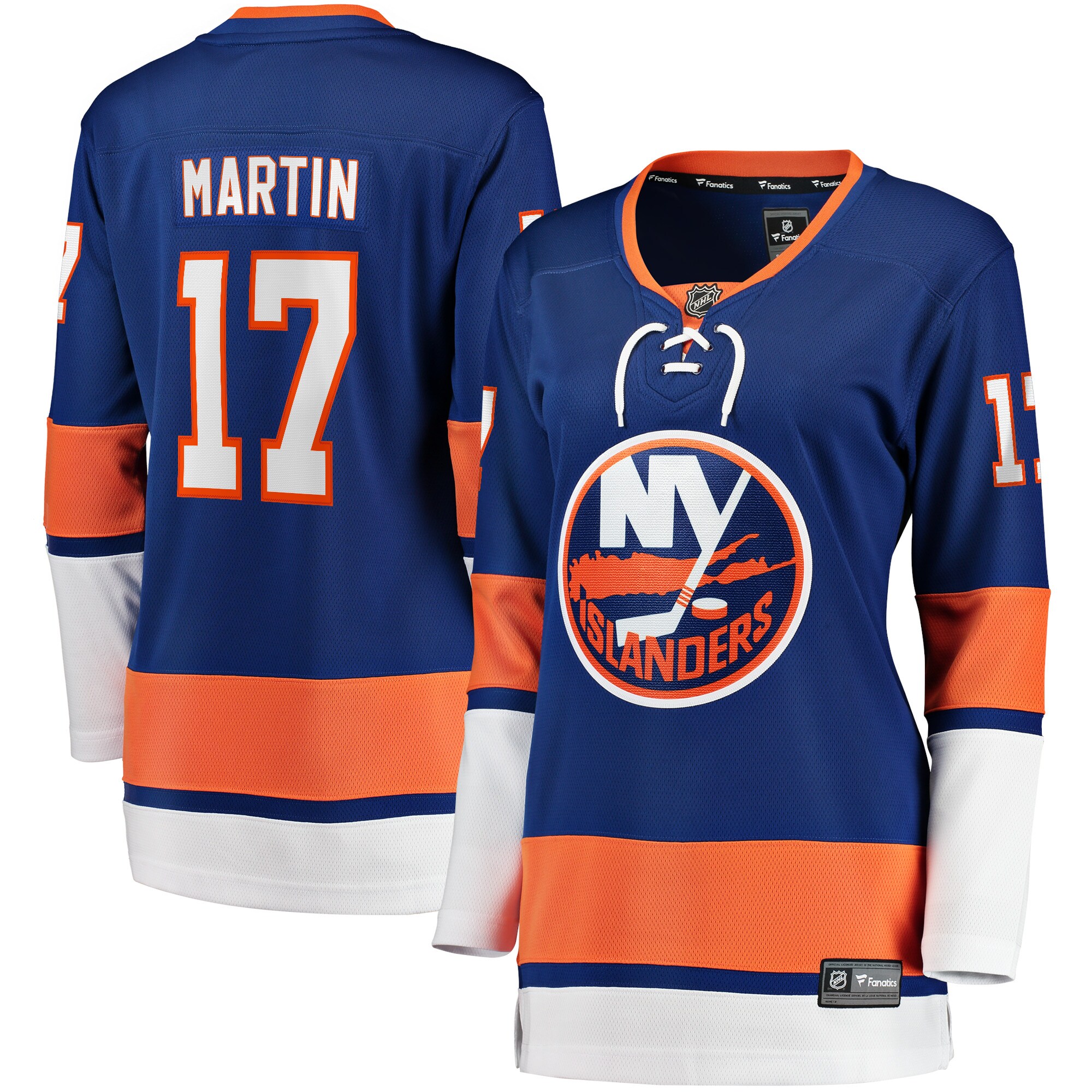 New York Islanders Matt Martin Royal Home Team Breakaway Player NHL Jersey Women's