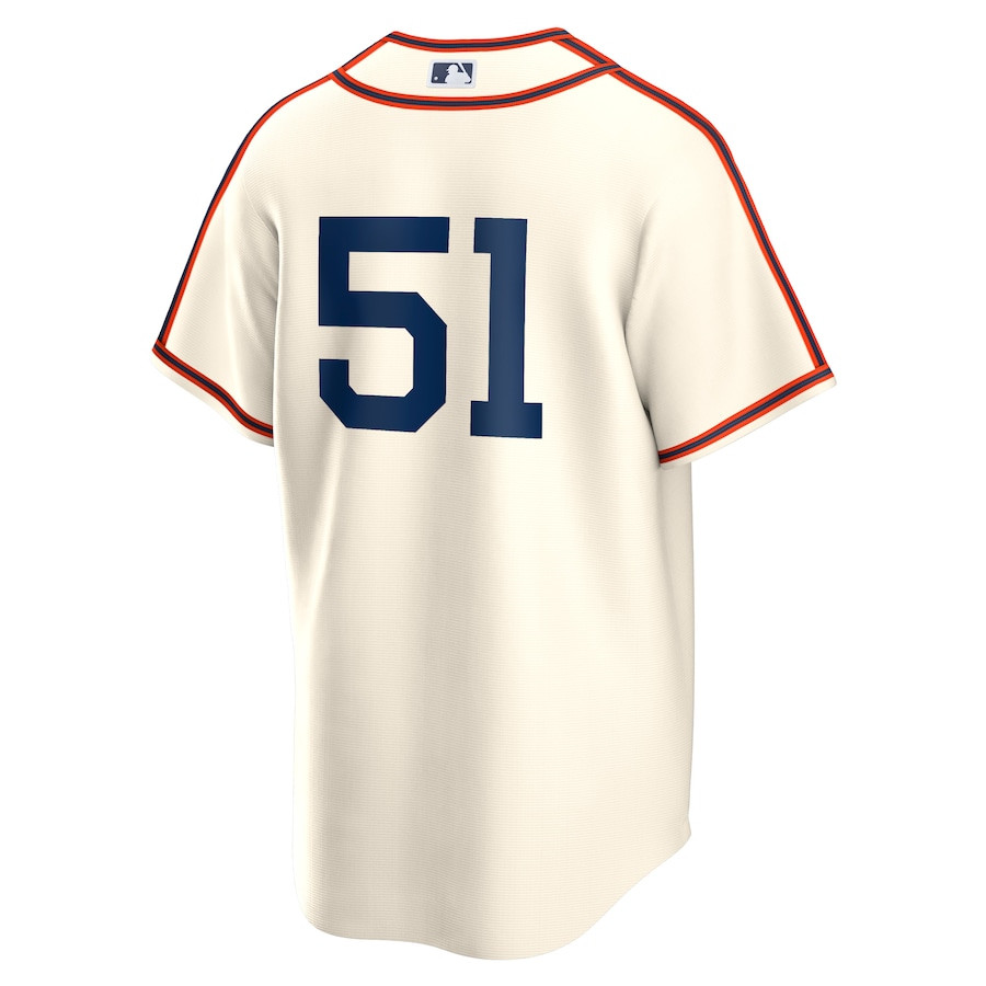 Jung Hoo Lee 51 San Francisco Giants 2024 Rickwood Classic Player Cream MLB Jersey Men's