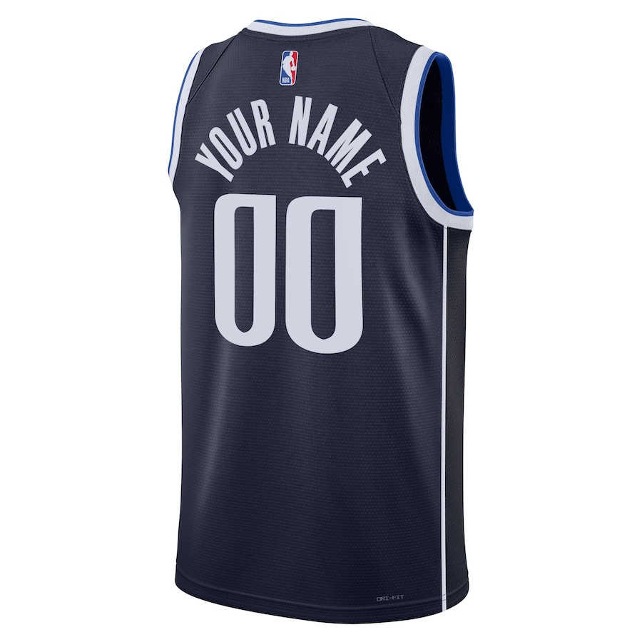 Dallas Mavericks 2023/24 Statement Swingman Custom Navy NBA Jersey Men's