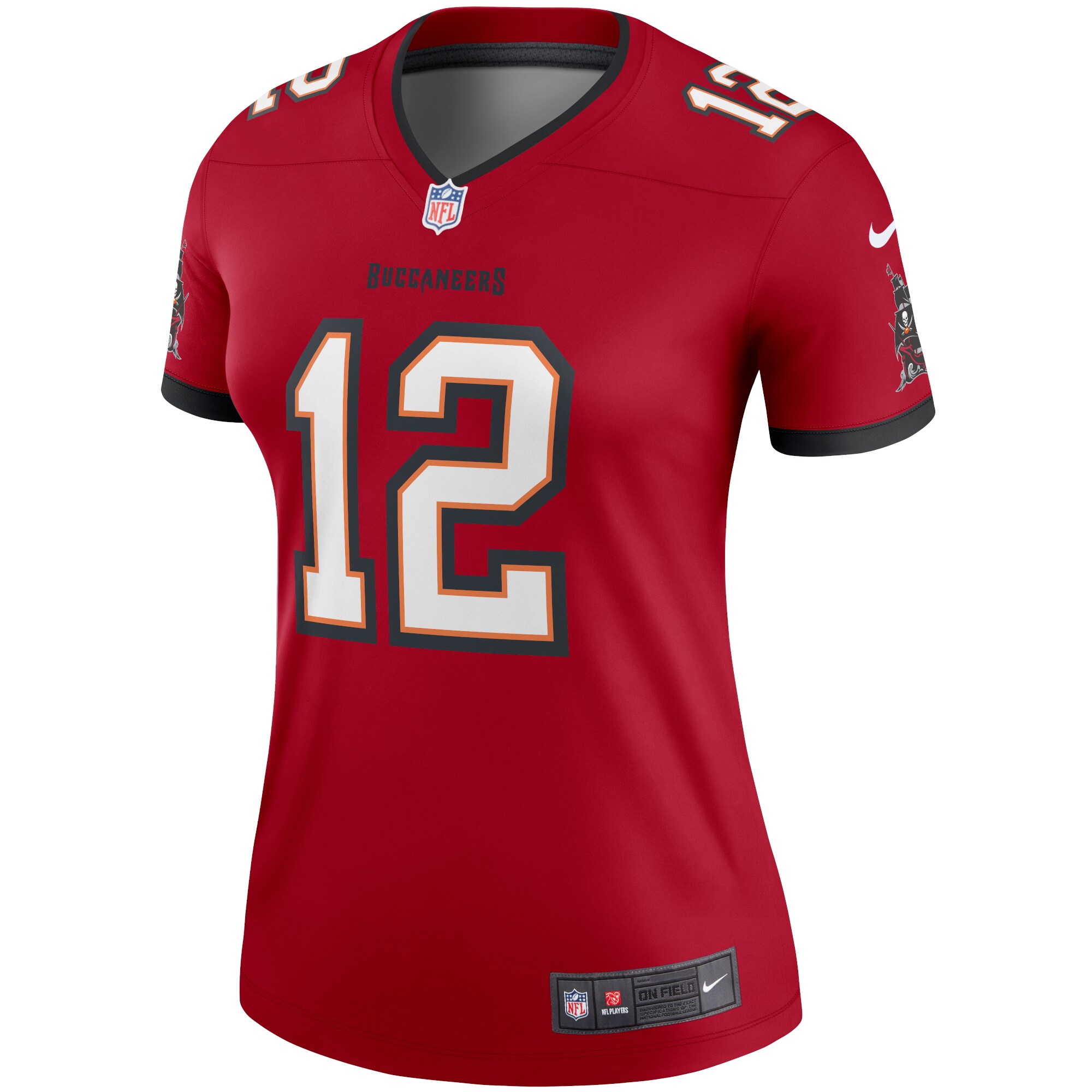 Tampa Bay Buccaneers Tom Brady Red Team Legend Player Performance Top NFL Jersey Women's