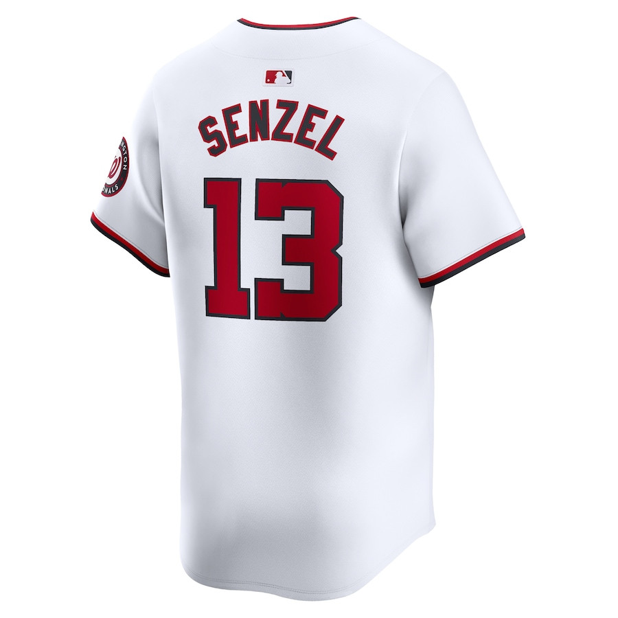 Nick Senzel 13 Washington Nationals Home Limited Player White MLB Jersey Men's