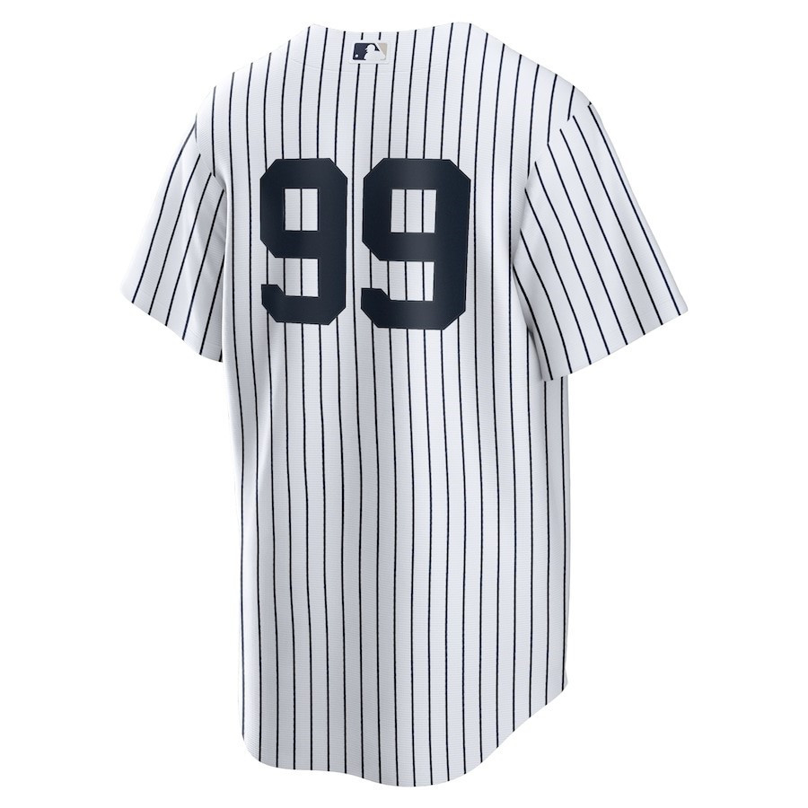 Aaron Judge 99 New York Yankees Home Player Name White MLB Jersey Men's
