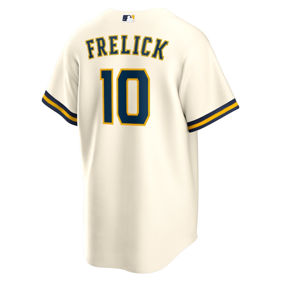 Sal Frelick 10 Milwaukee Brewers Home Cream MLB Jersey Men's