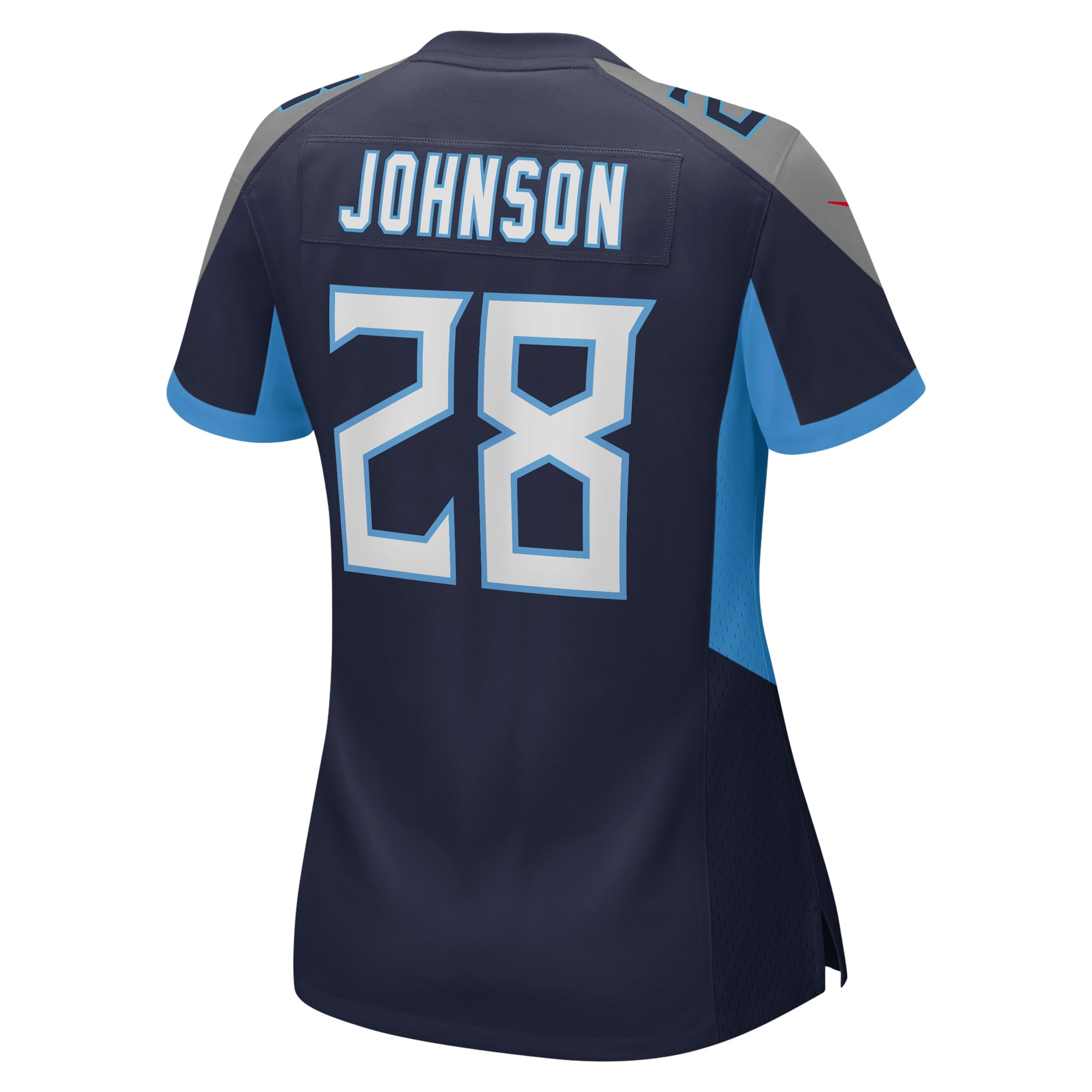 Tennessee Titans Chris Johnson Navy Retired Player Game NFL Jersey Women's