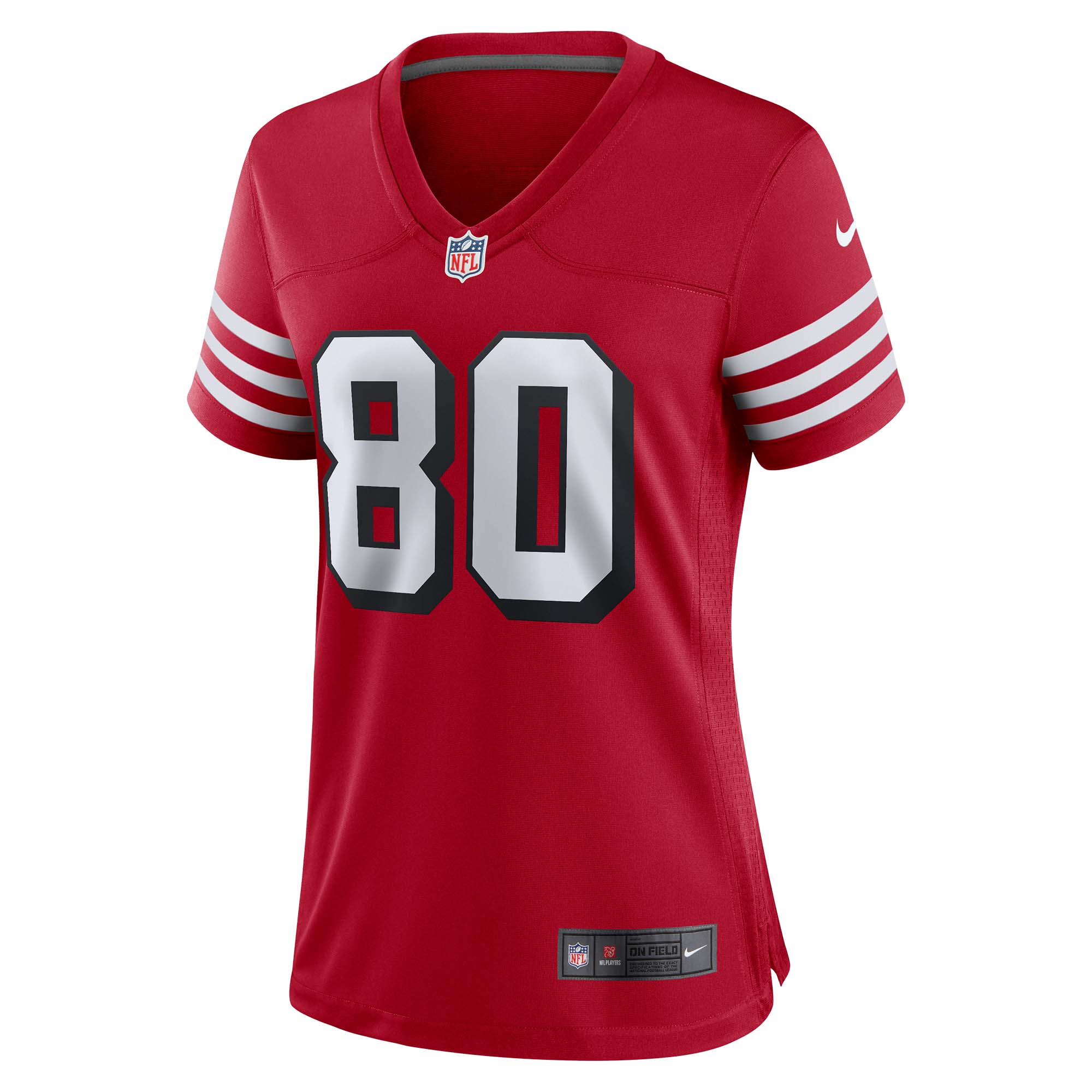 San Francisco 49ers Jerry Rice Scarlet Alternate Game NFL Jersey Women's