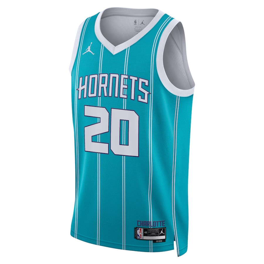 Gordon Hayward 20 Charlotte Hornets Unisex Swingman Icon Edition Teal NBA Jersey Unisex
