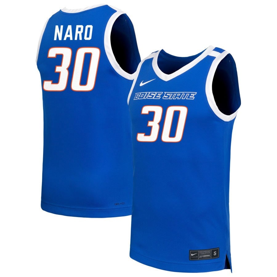 Mackenzie Naro 30 Boise State Bronco Unisex NIL Royal NCAA Jersey Unisex