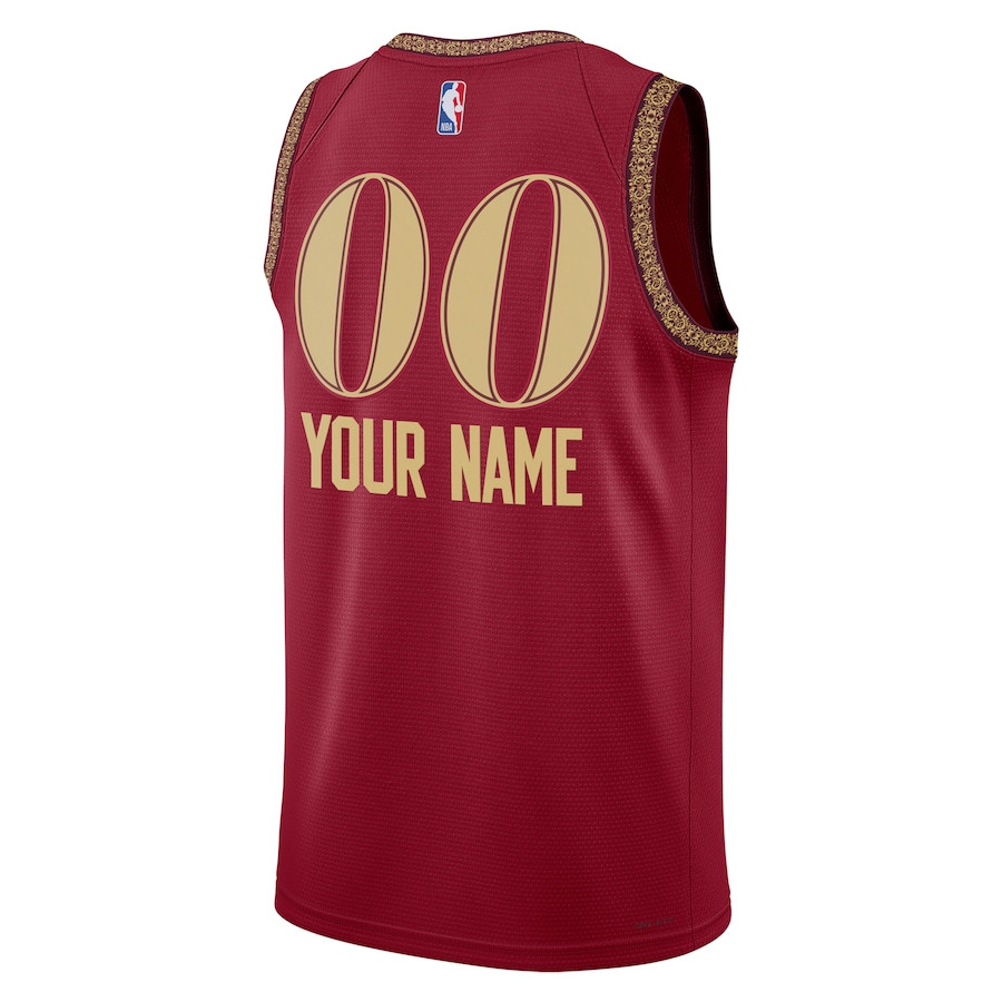 Cleveland Cavaliers 2023/24 City Edition Swingman Custom Wine NBA Jersey Men's
