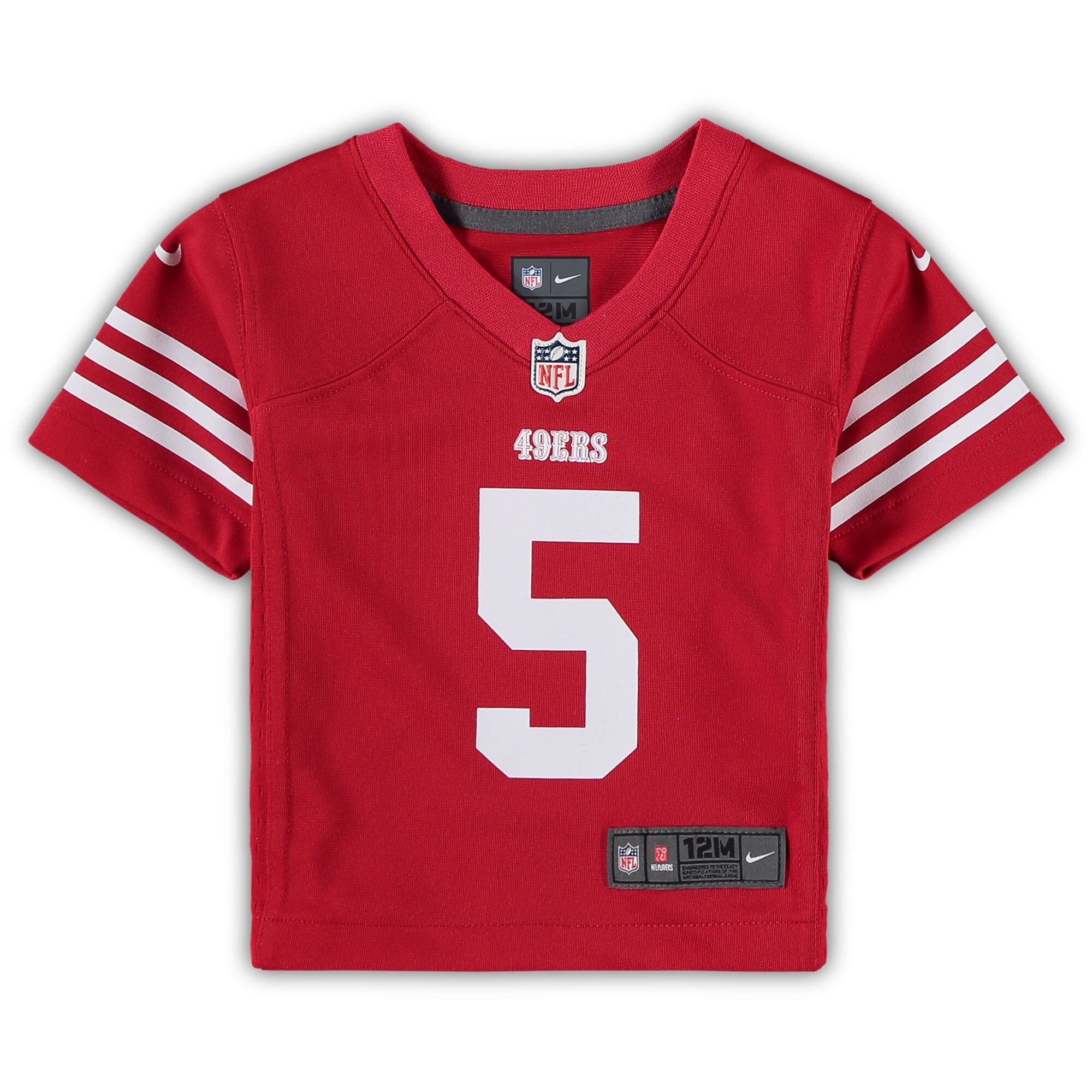 Infant San Francisco 49ers Trey Lance Scarlet Player Game NFL Jersey Men's