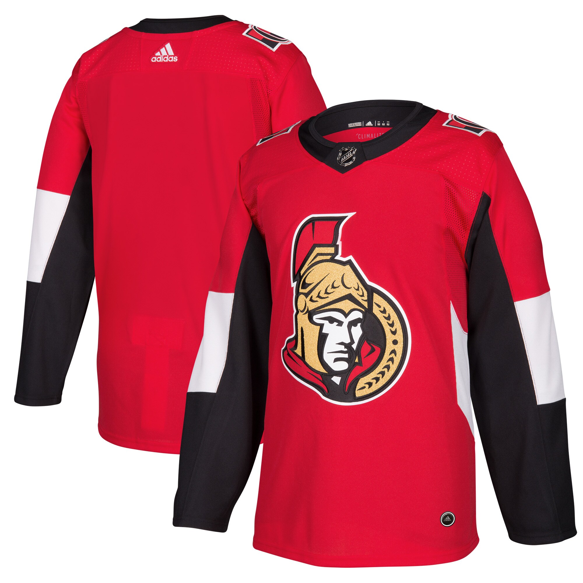 Ottawa Senators Red Home Blank NHL Jersey Men's
