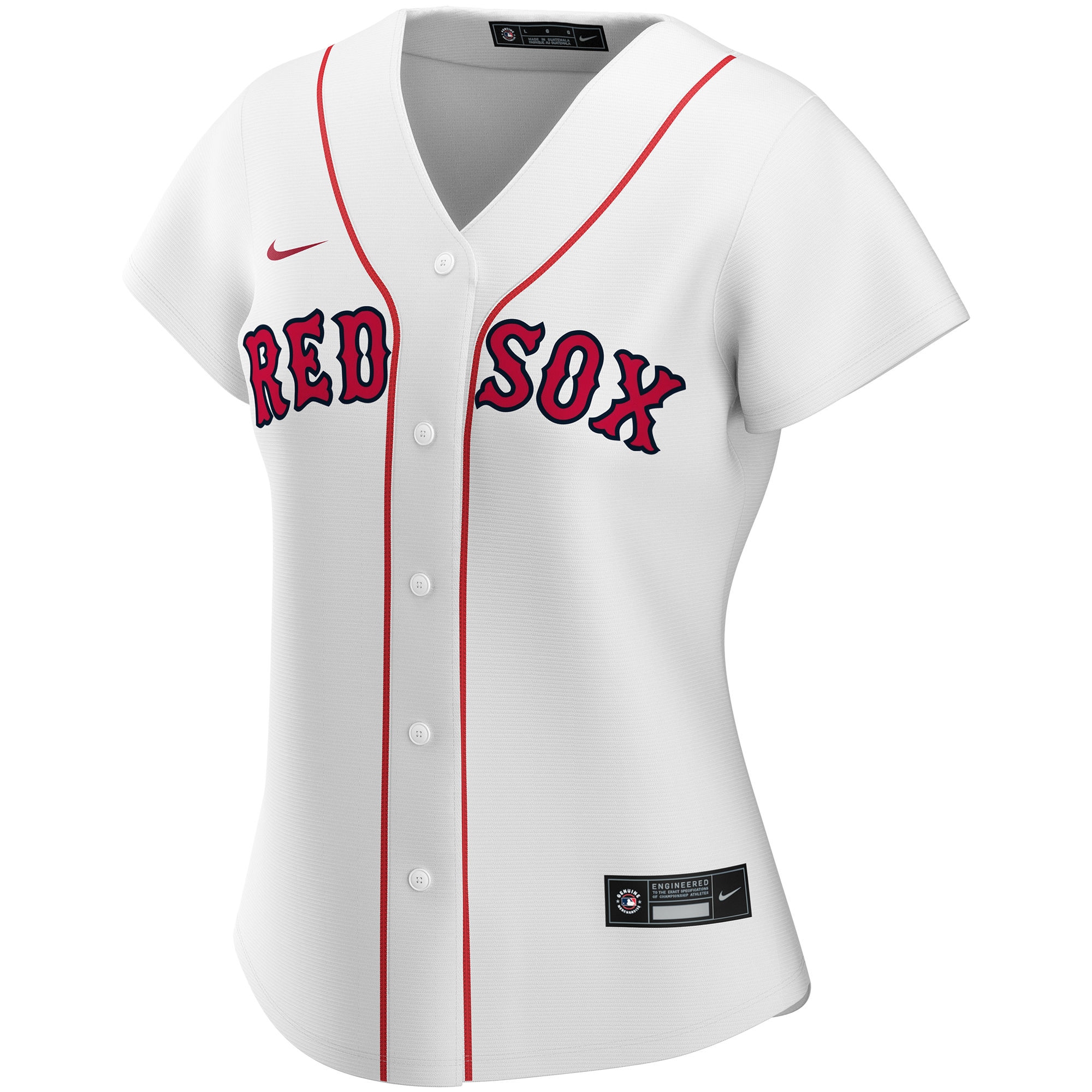 Boston Red Sox White Home Custom MLB Jersey Women's