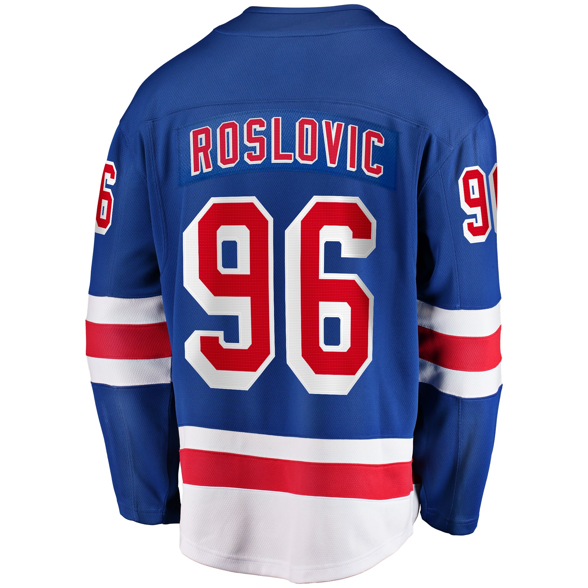 New York Rangers Jack Roslovic Blue Home Premier Breakaway Player NHL Jersey Men's