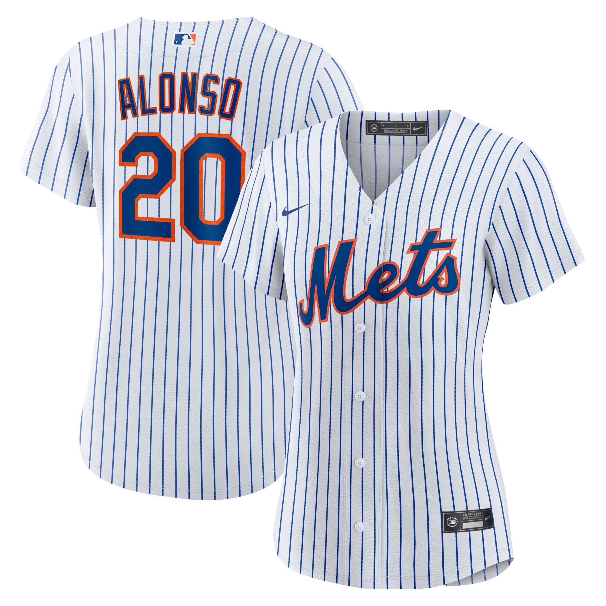 New York Mets Pete Alonso White Home Player MLB Jersey Women's