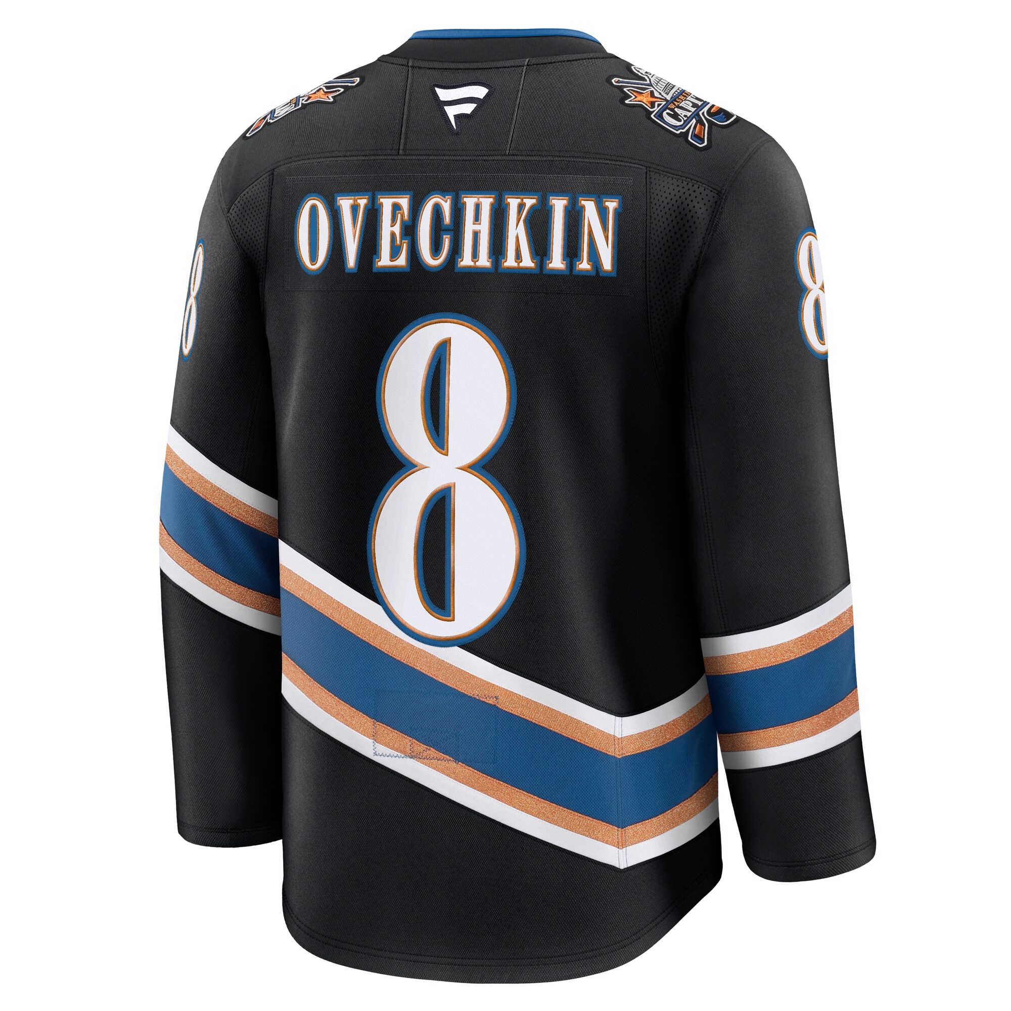 Washington Capitals Alexander Ovechkin Black Alternate 50th Anniversary Premium NHL Jersey Men's