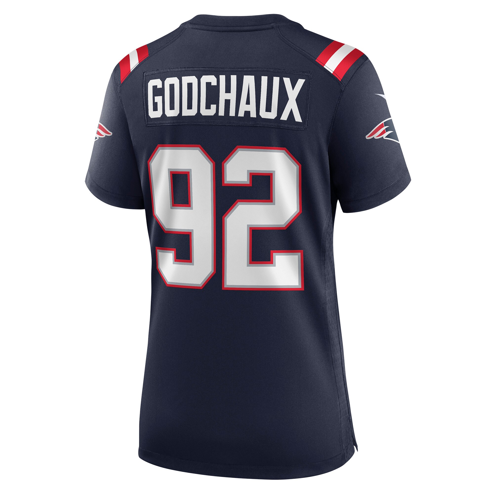 New England Patriots Davon Godchaux Navy Game NFL Jersey Women's