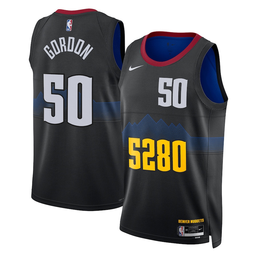 Aaron Gordon 50 Denver Nuggets 2023/24 City Edition Swingman Black NBA Jersey Men's