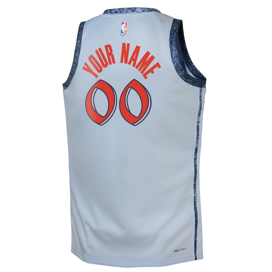 Washington Wizards 2024/25 Swingman Custom City Edition Powder Blue NBA Jersey Youth