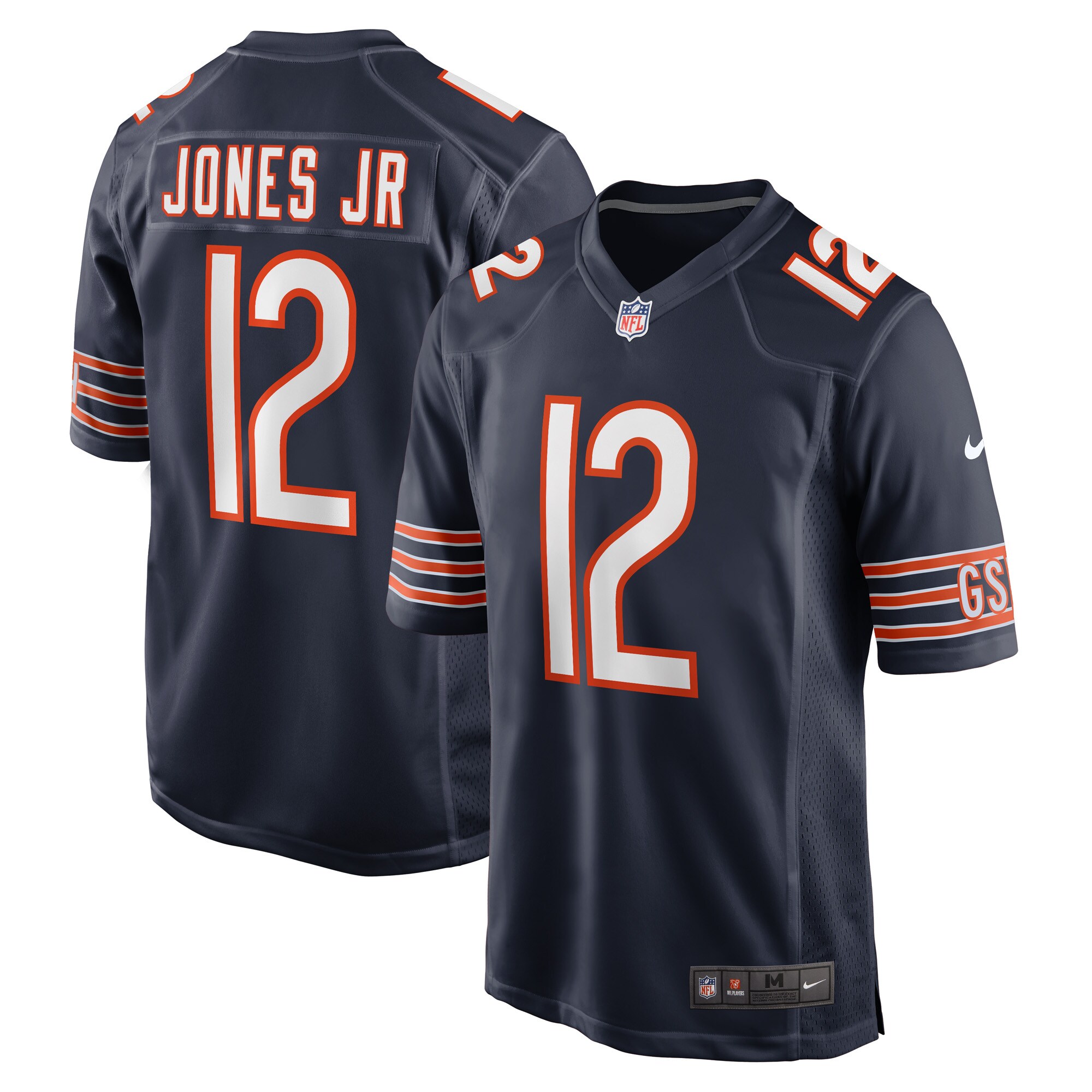 Chicago Bears Velus Jones Jr. Navy Game Player NFL Jersey Men's