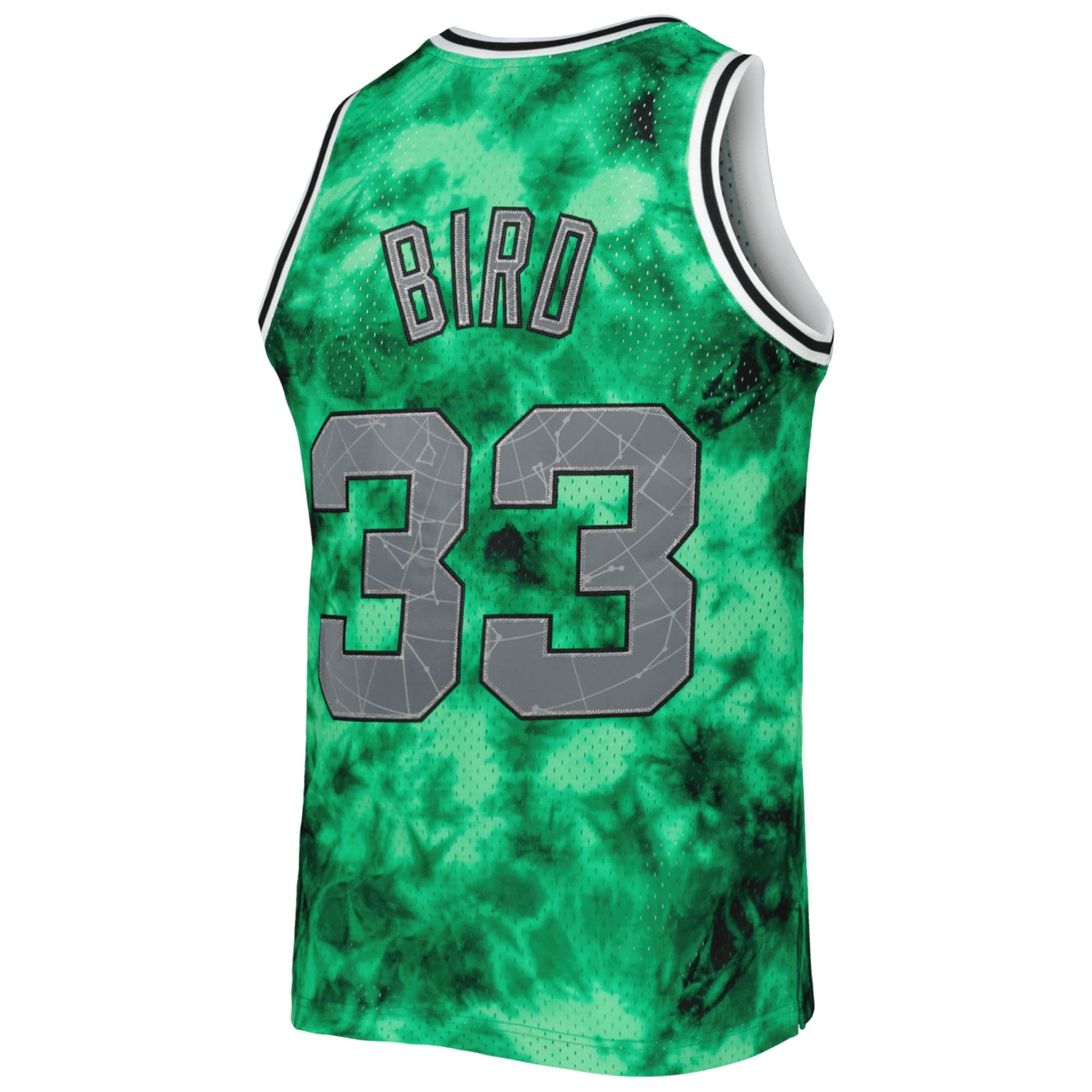 Mitchell Ness Larry Bird Kelly Green Boston Celtics 1985/86 Galaxy Swingman NBA Jersey Men's
