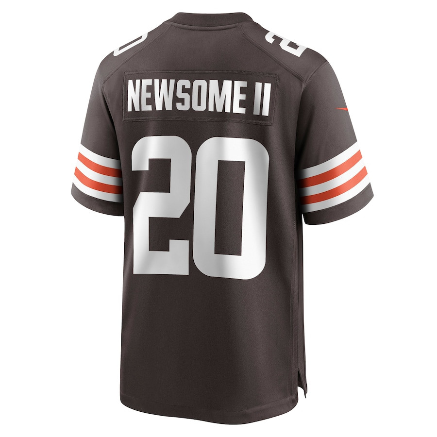 Gregory Newsome II 20 Cleveland Browns Game Brown NFL Jersey Men's