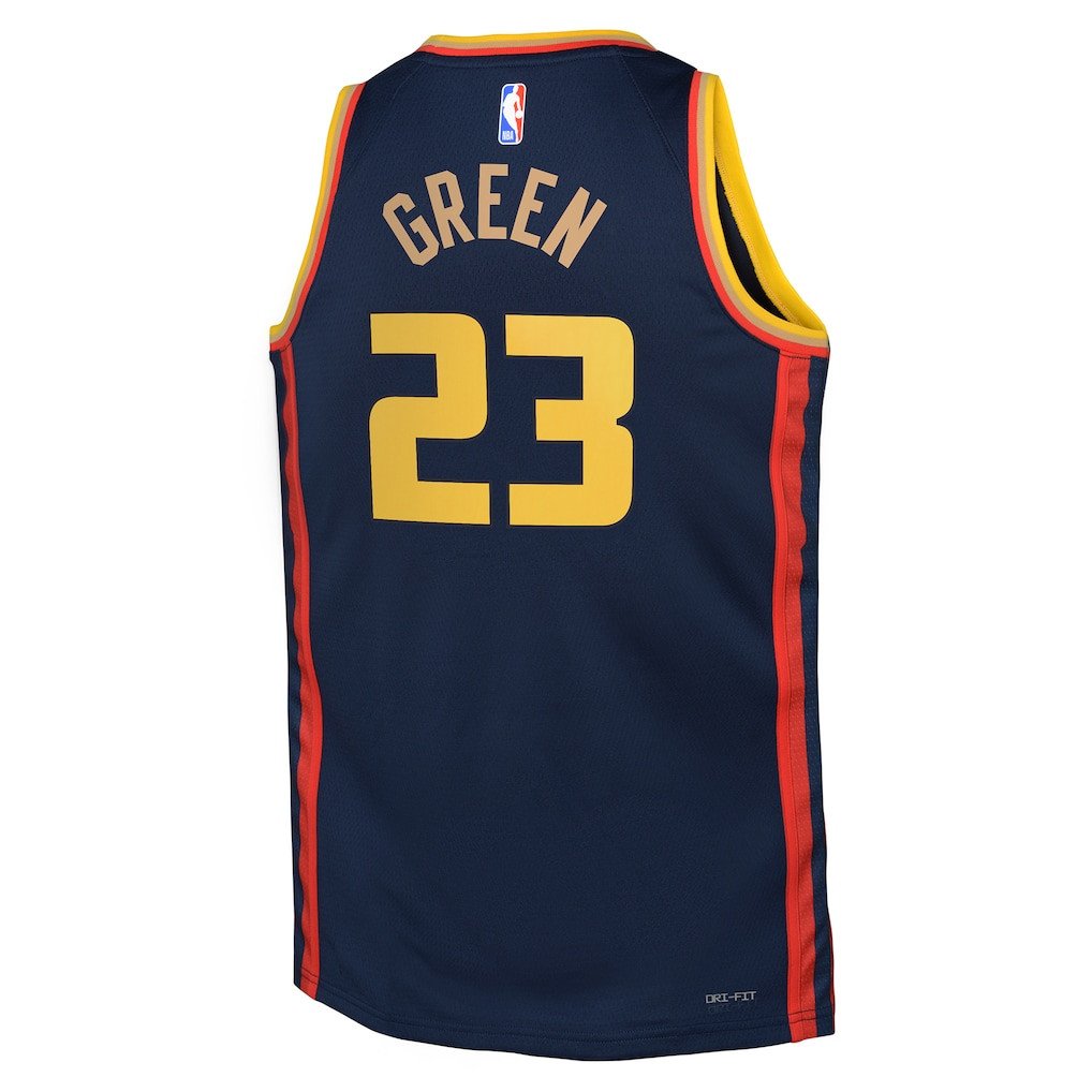 Draymond Green 23 Golden State Warriors 2024/25 Swingman Playe City Edition Navy NBA Jersey Youth