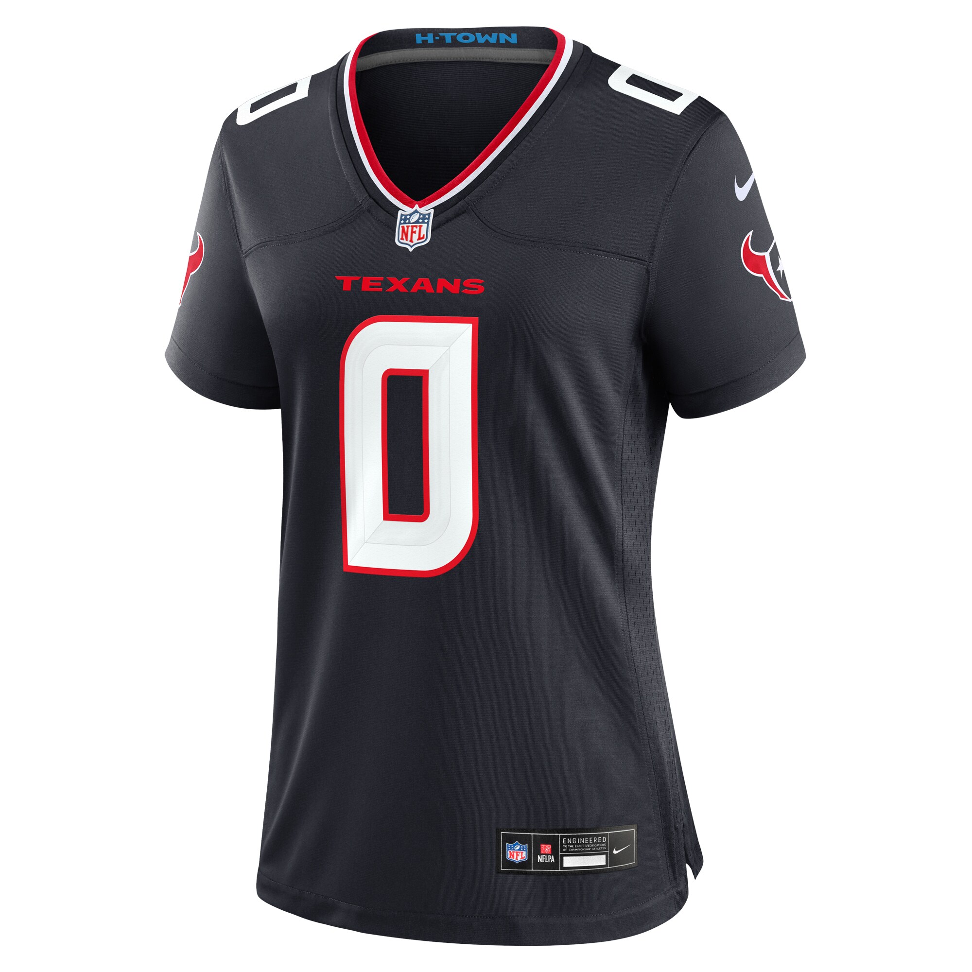Houston Texans Azeez Al-Shaair Navy Team Game NFL Jersey Women's