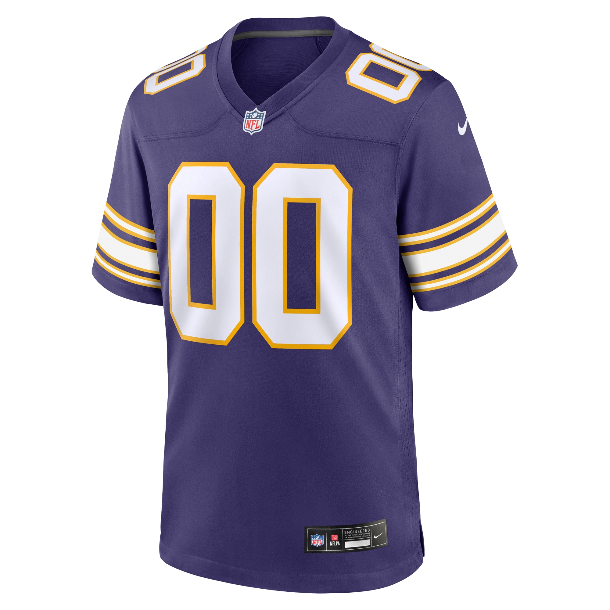 Minnesota Vikings Purple Classic Custom Game NFL Jersey Men's