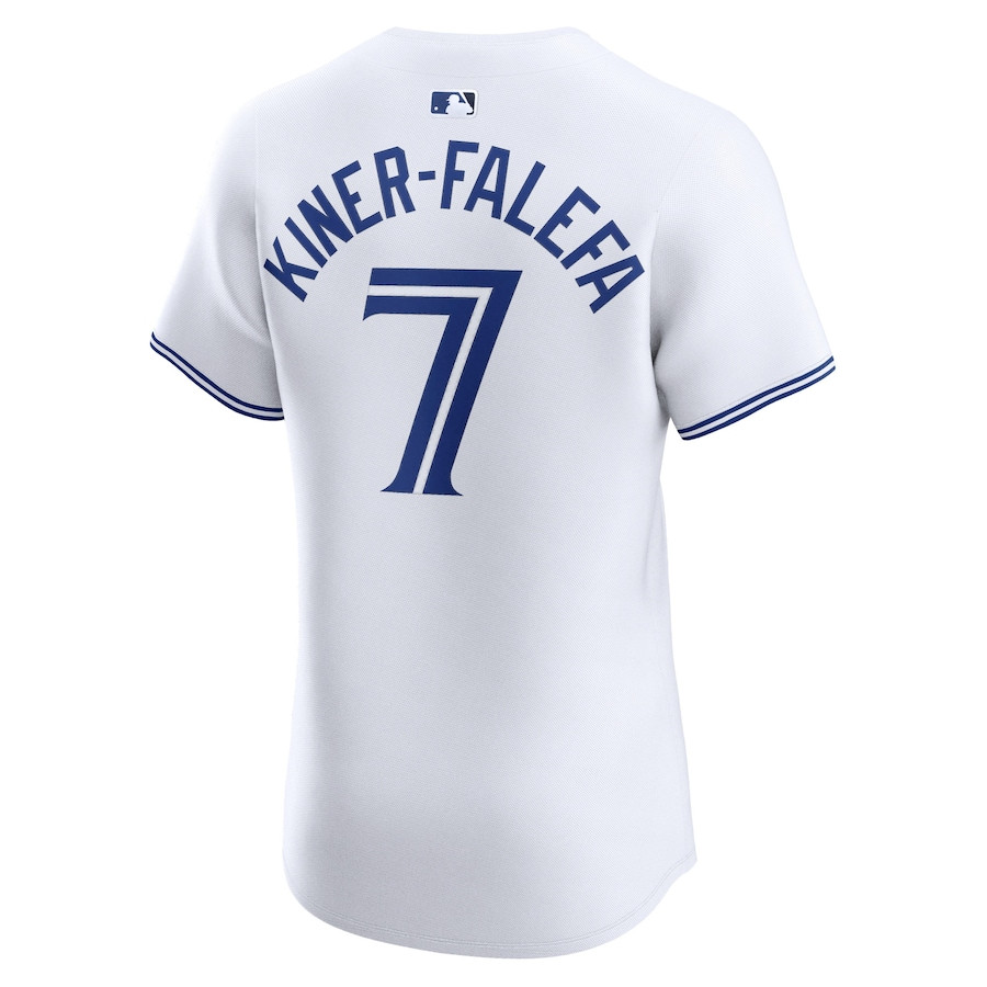 Isiah Kiner-Falefa 7 Toronto Blue Jays Home Elite Player White MLB Jersey Men's
