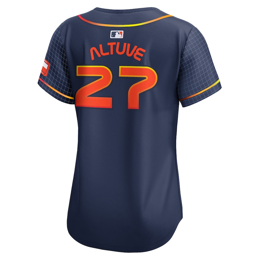 Jose Altuve 27 Houston Astros City Connect Limited Navy MLB Jersey Women's
