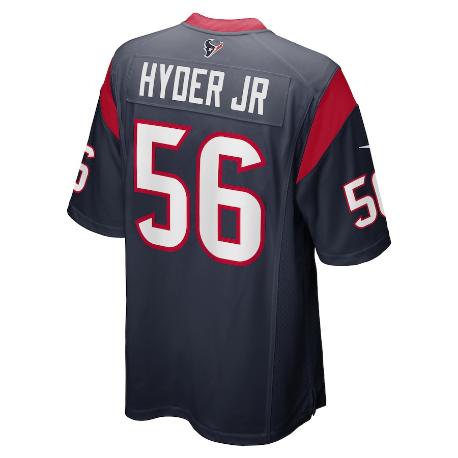 Kerry Hyder Jr. 56 Houston Texans Game Navy NFL Jersey Men's