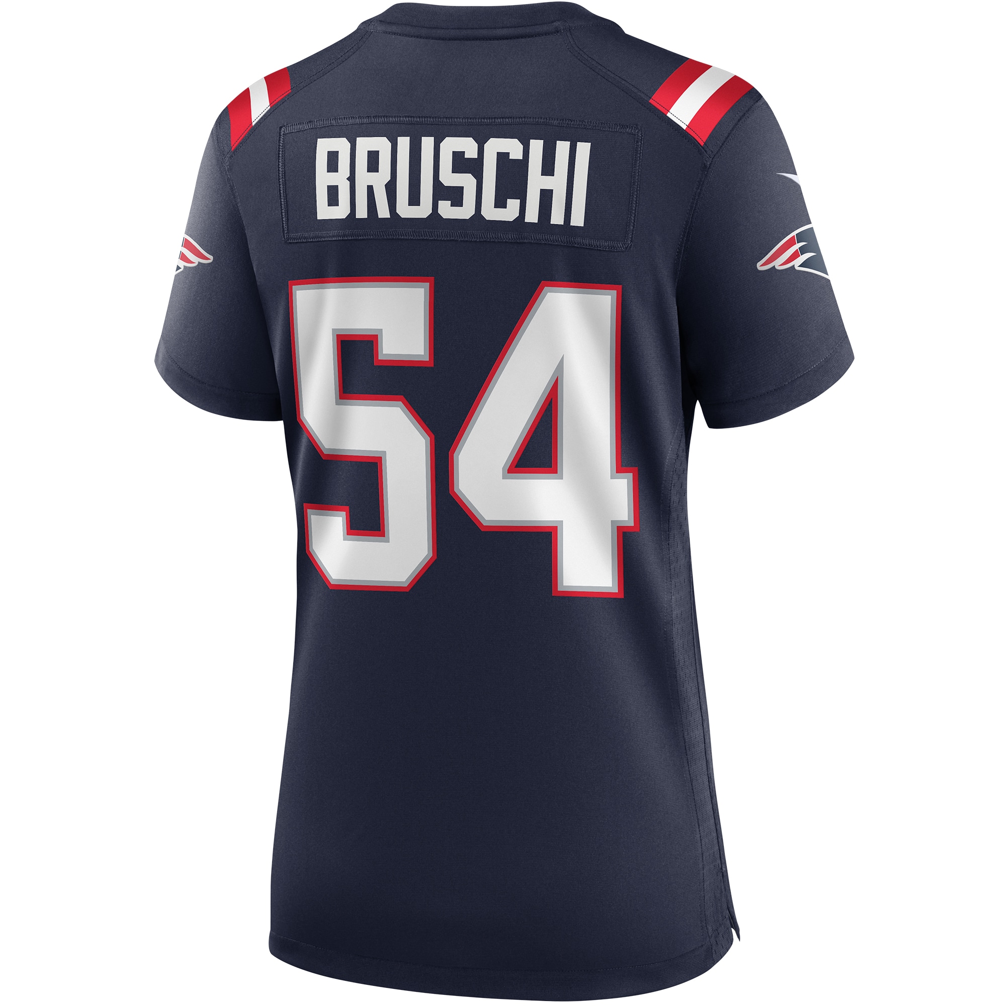 New England Patriots Tedy Bruschi Navy Game Retired Player NFL Jersey Women's