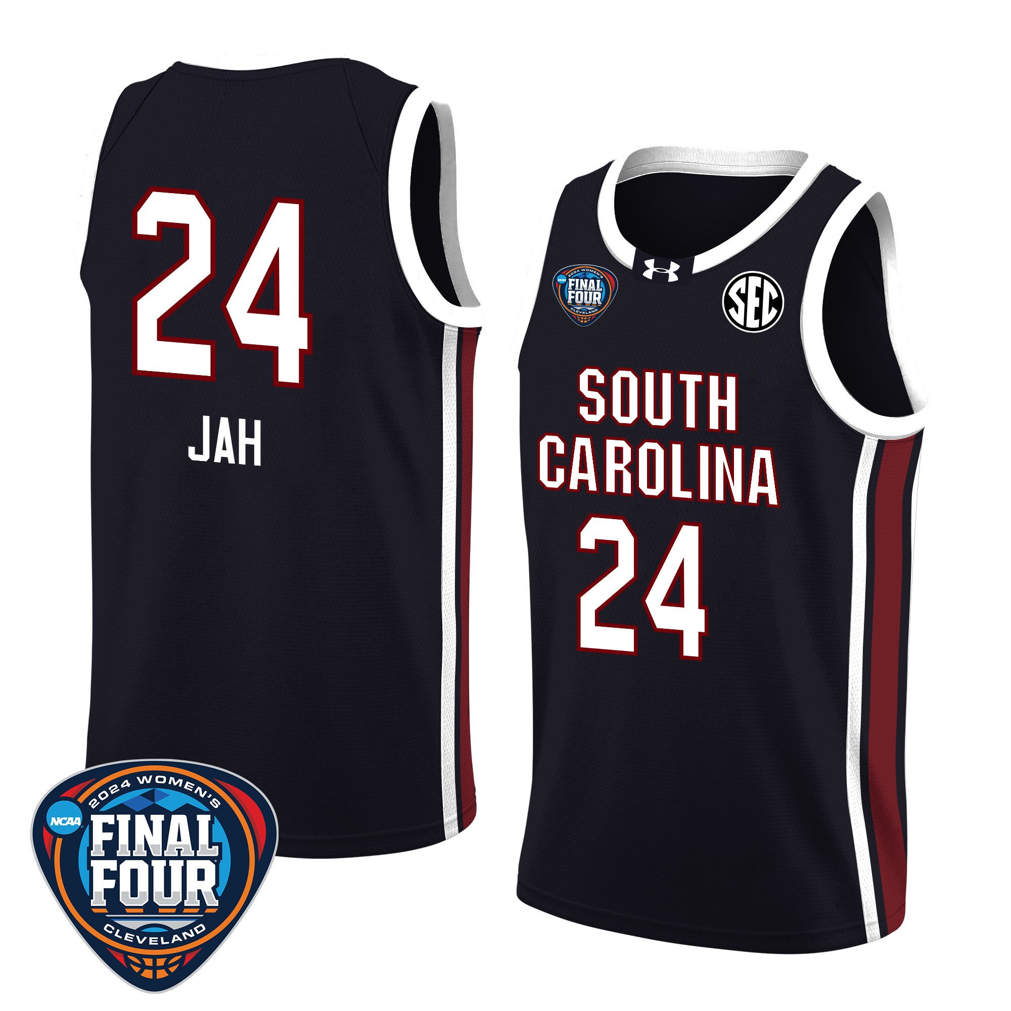 Sahnya Jah 24 South Carolina 2024 Final Four Patch Unisex NCAA Jersey Unisex