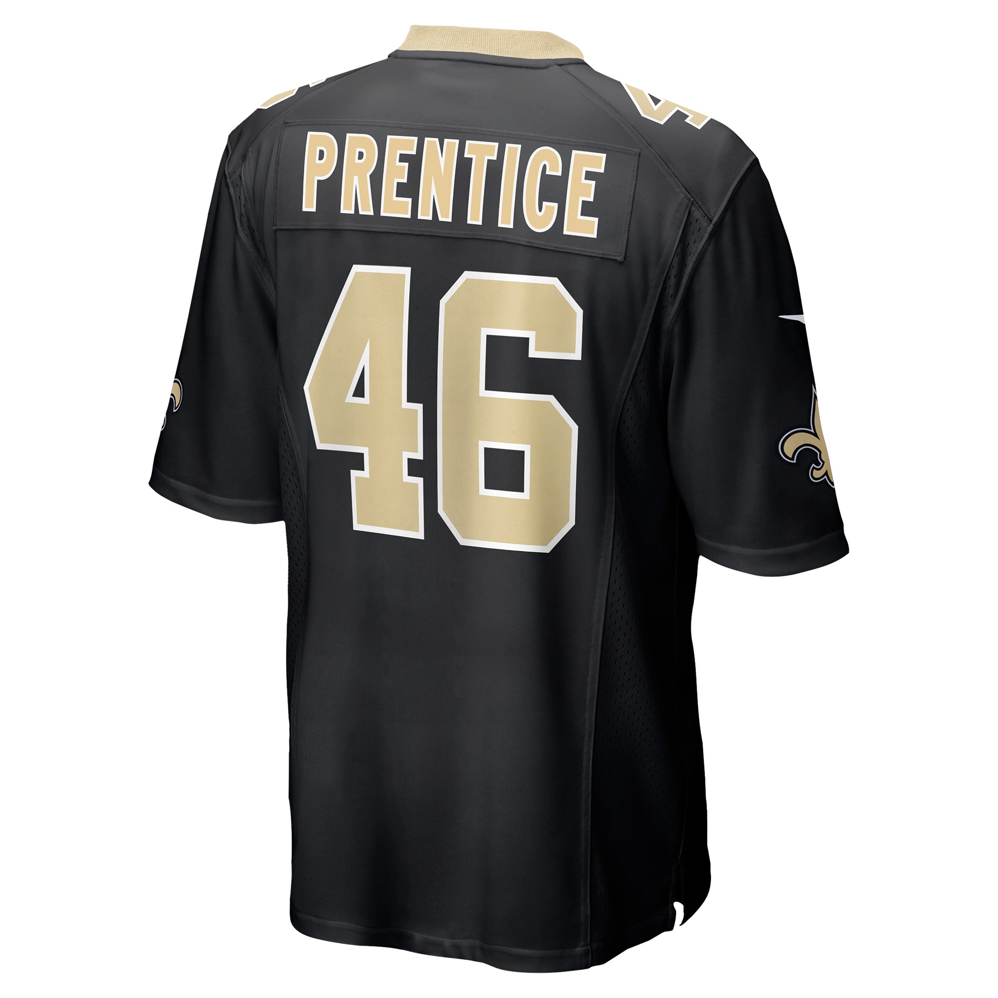 New Orleans Saints Adam Prentice Black Game Player NFL Jersey Men's