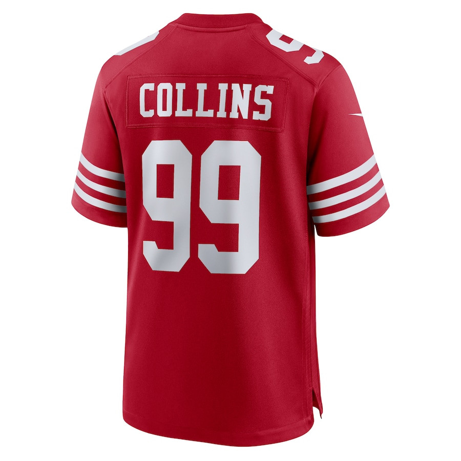 Maliek Collins 99 San Francisco 49ers Game Scarlet NFL Jersey Men's