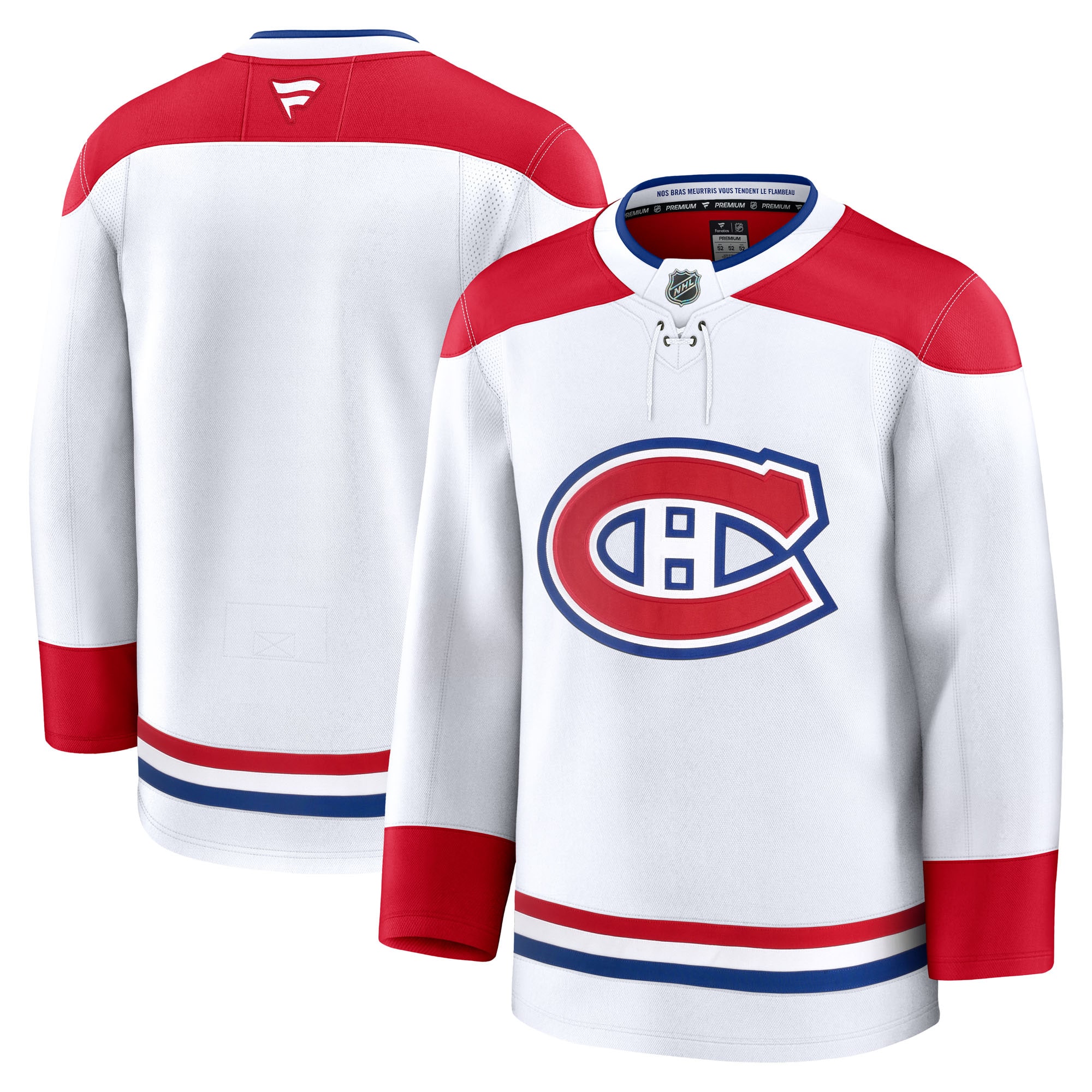 Montreal Canadiens White Away Premium NHL Jersey Men's