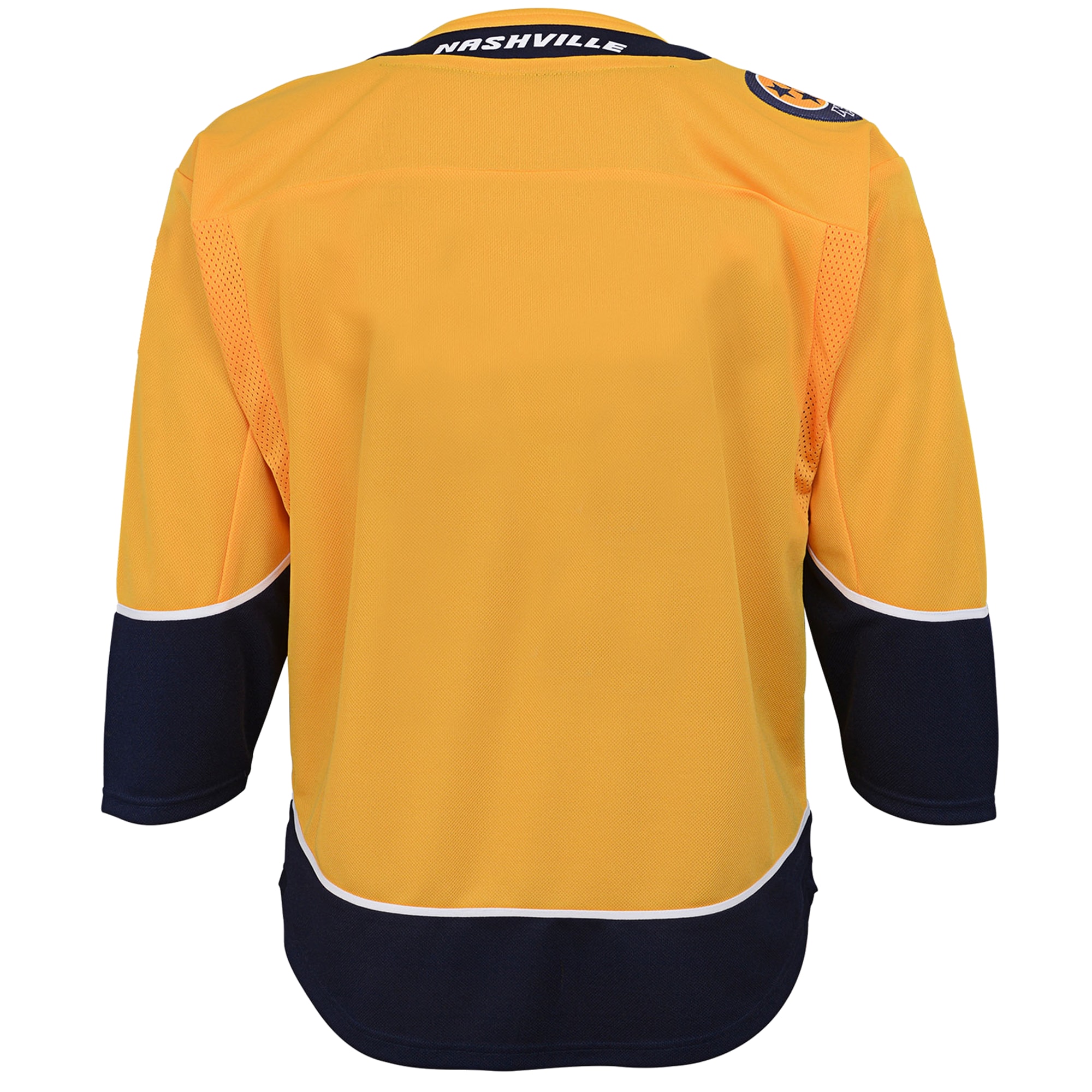 Nashville Predators Yellow Home Premier Blank NHL Jersey Youth