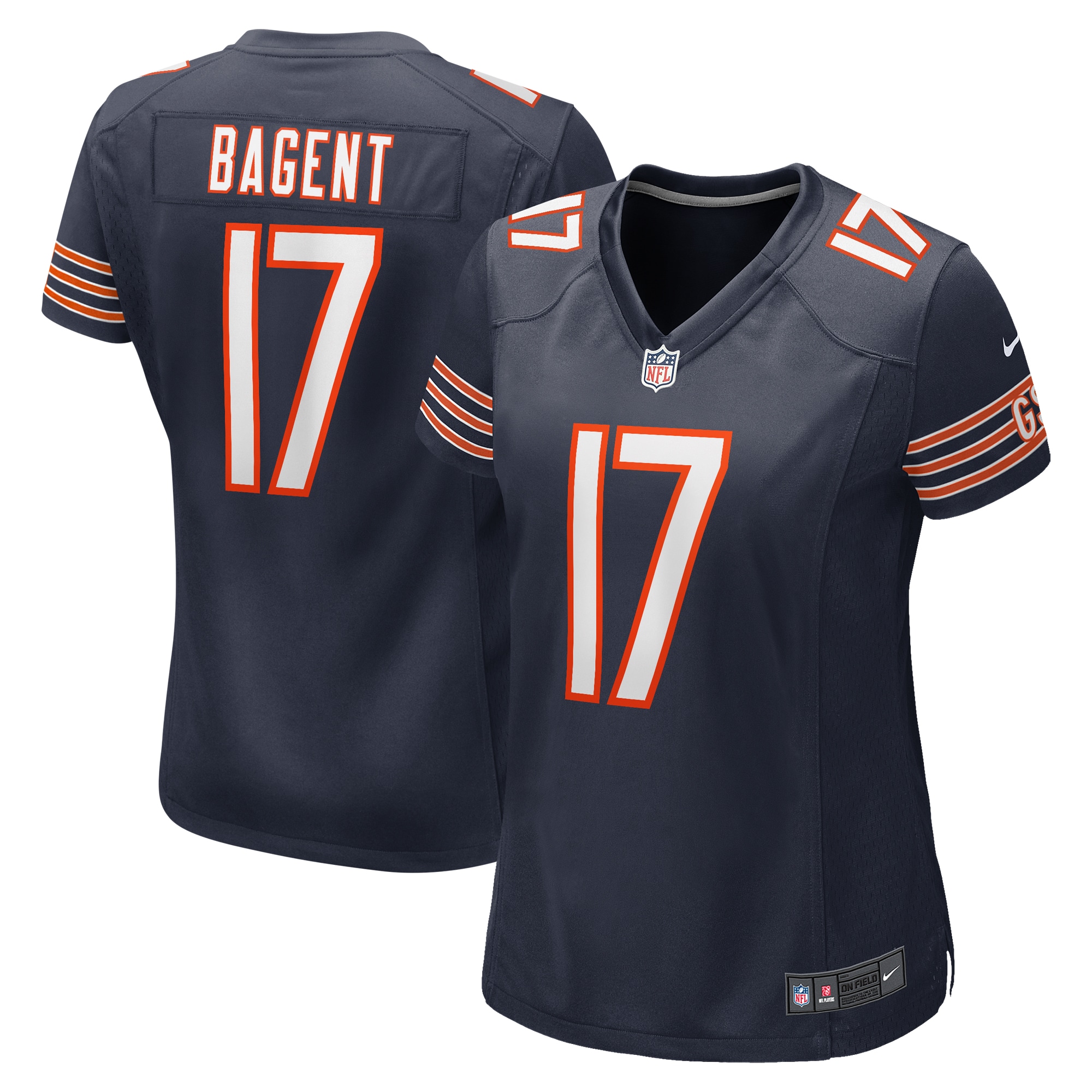 Chicago Bears Tyson Bagent Navy Game NFL Jersey Women's