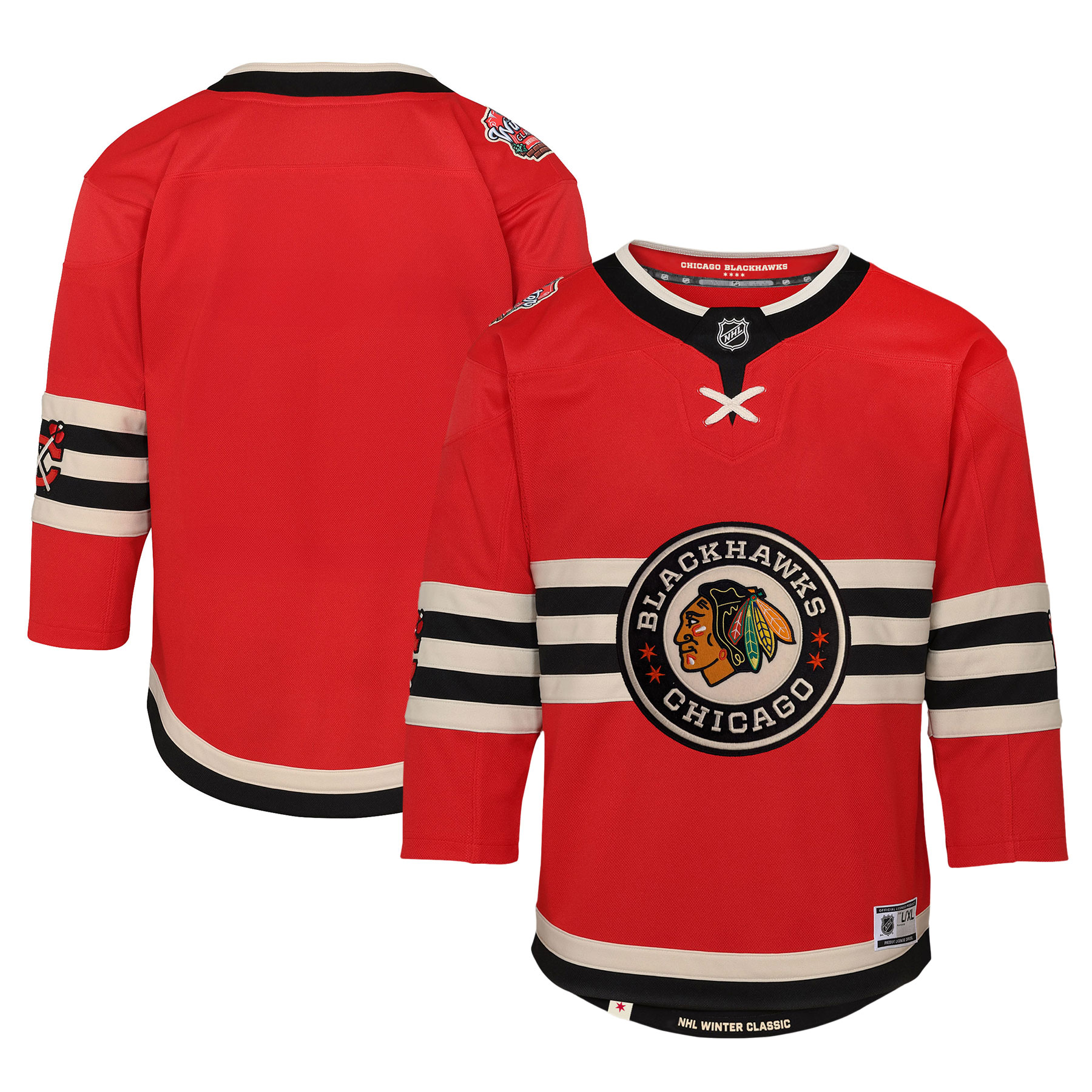 Chicago Blackhawks Red 2025 Winter Classic Premier NHL Jersey Youth
