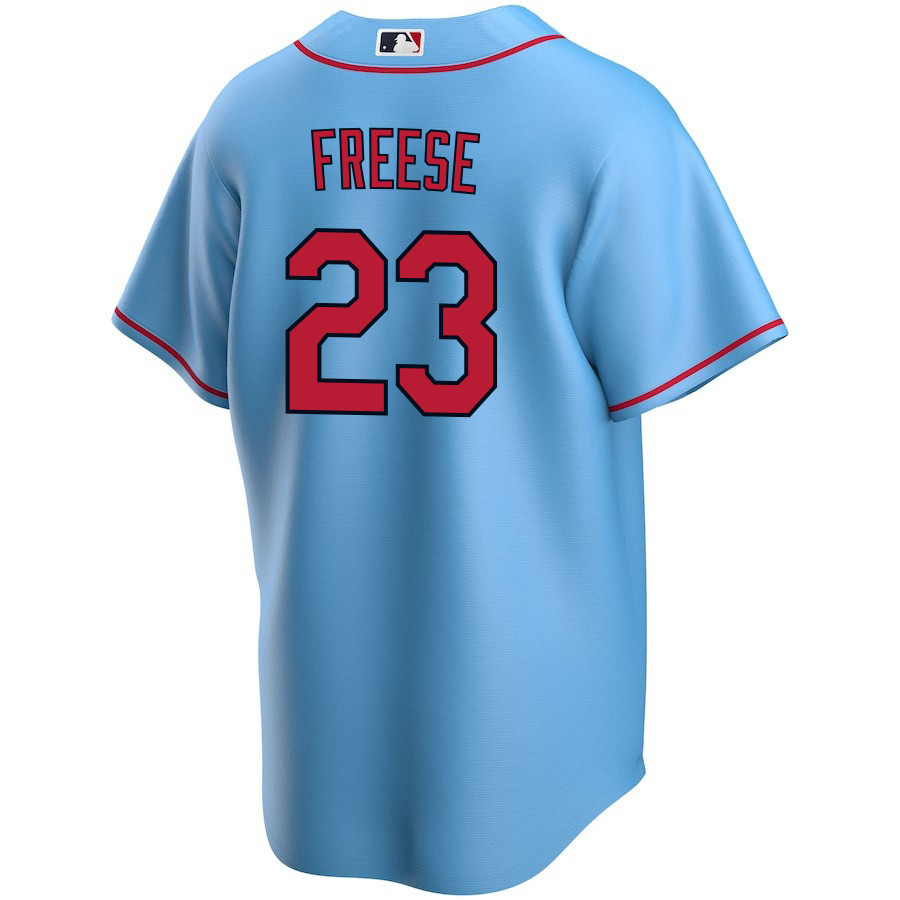 David Freese 23 St. Louis Cardinals Alternate Light Blue MLB Jersey Men's