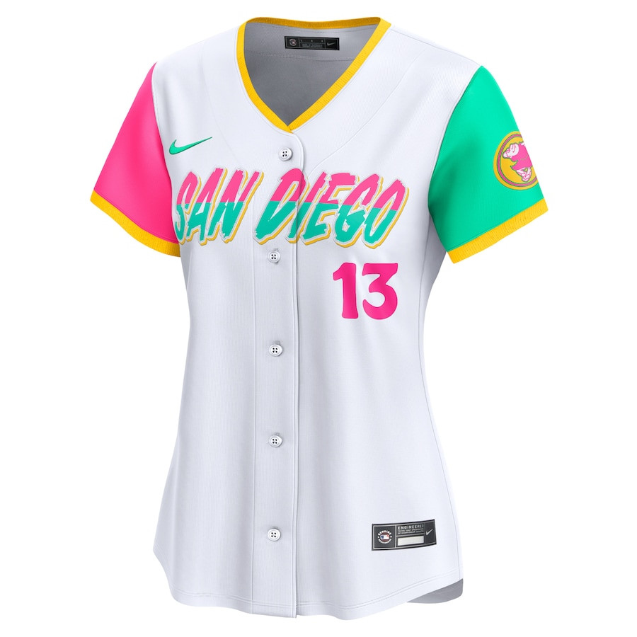 Manny Machado 13 San Diego Padres City Connect Limited White MLB Jersey Women's