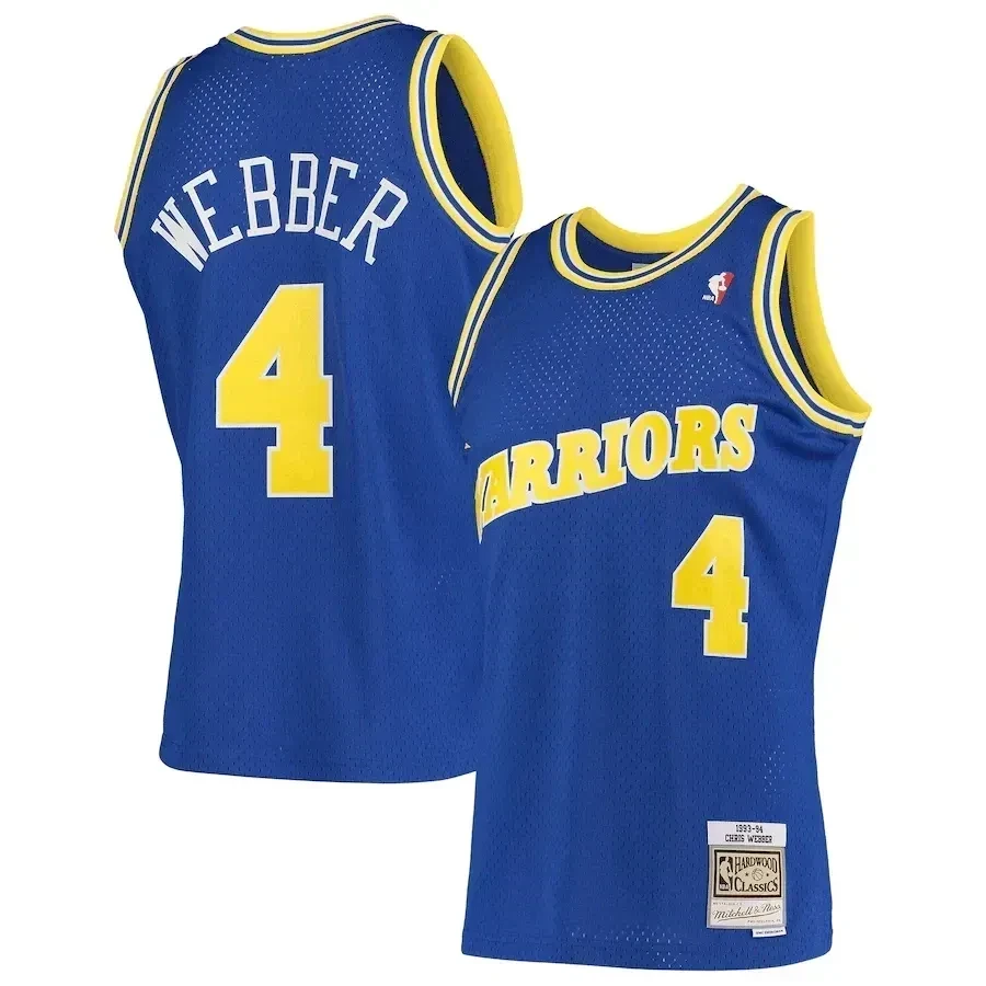 Chris Webber Golden State Warriors Mitchell Ness Hardwood Classics 1993-94 Swingman Royal NBA Jersey Men's