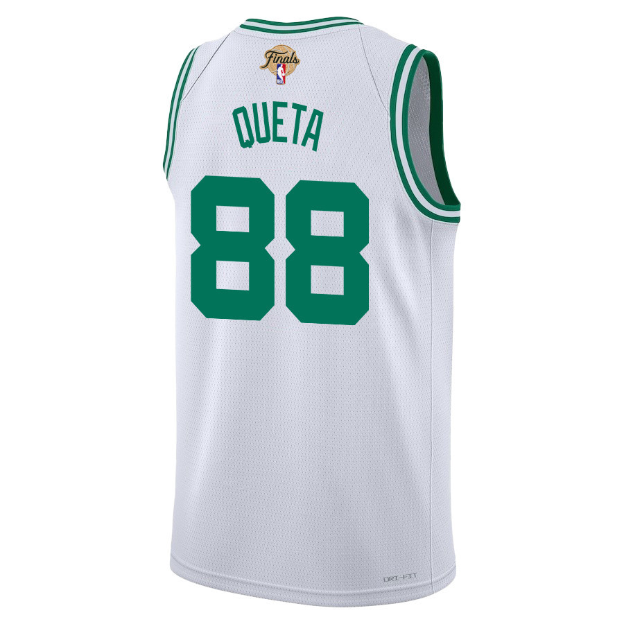 Neemias Queta 88 Boston Celtics 2024 FINALS PATCH Swingman Association Editio White NBA Jersey Men's