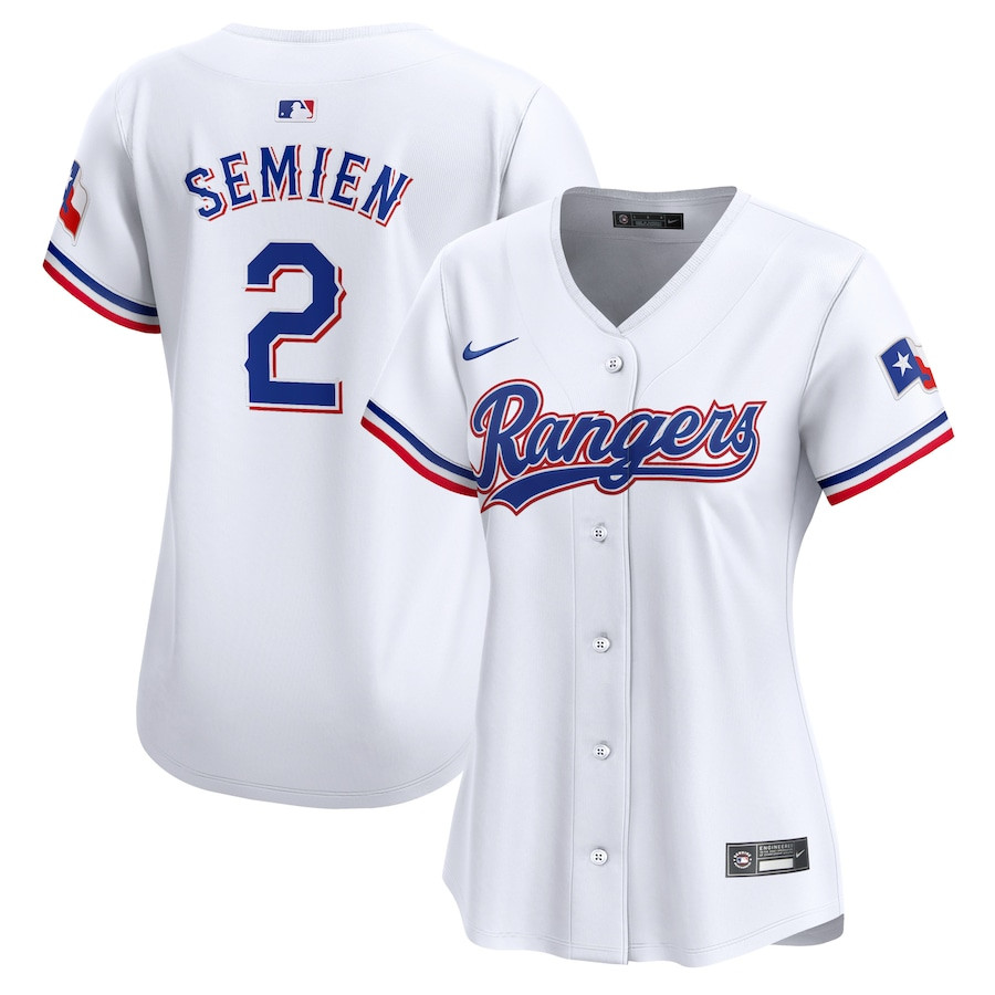 Marcus Semien 2 Texas Rangers Home Limited Player White MLB Jersey Women's