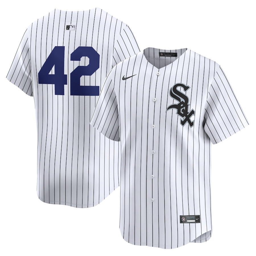 Chicago White Sox 2024 Jackie Robinson Day Home Limited White MLB Jersey Men's