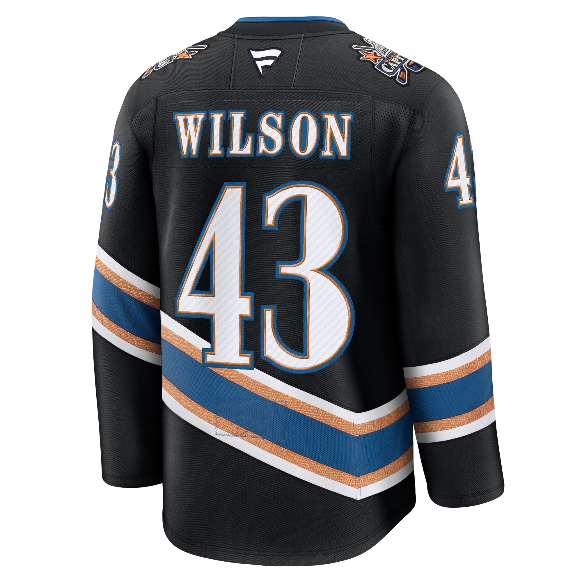 Washington Capitals Tom Wilson Black Alternate 50th Anniversary Premium NHL Jersey Men's