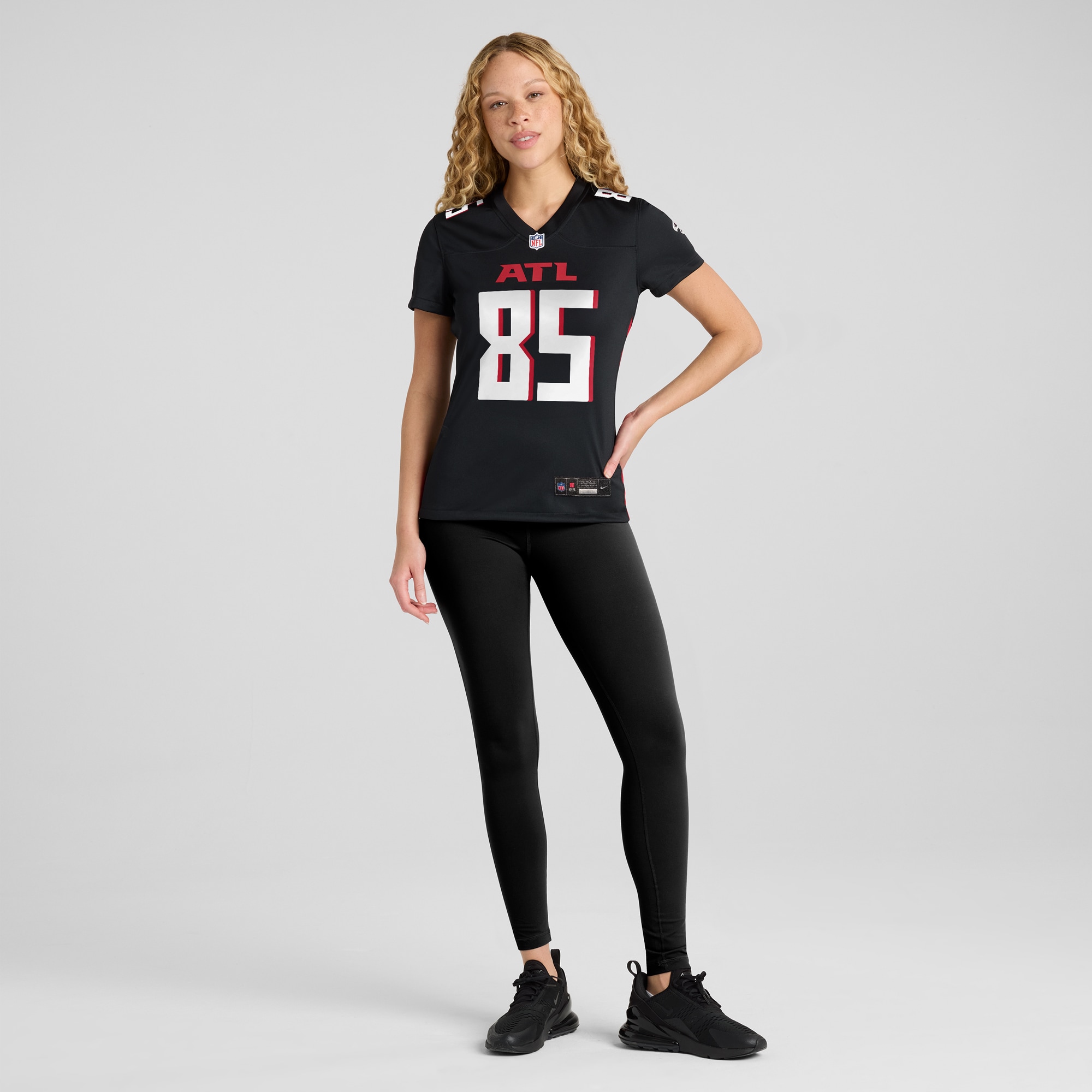 Atlanta Falcons MyCole Pruitt Black Game Player NFL Jersey Women's