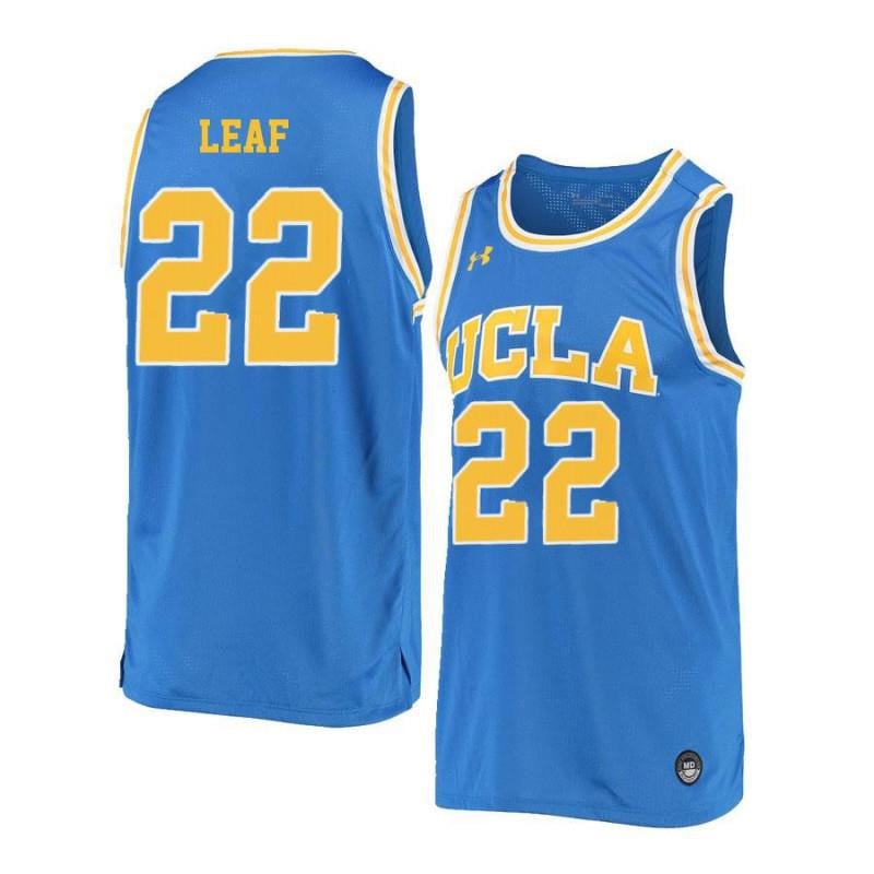22 TJ Leaf Blue Retro Elite UCLA Bruins NCAA Jersey Men's