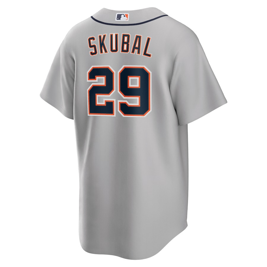 Tarik Skubal 29 Detroit Tigers Road Gray MLB Jersey Men's