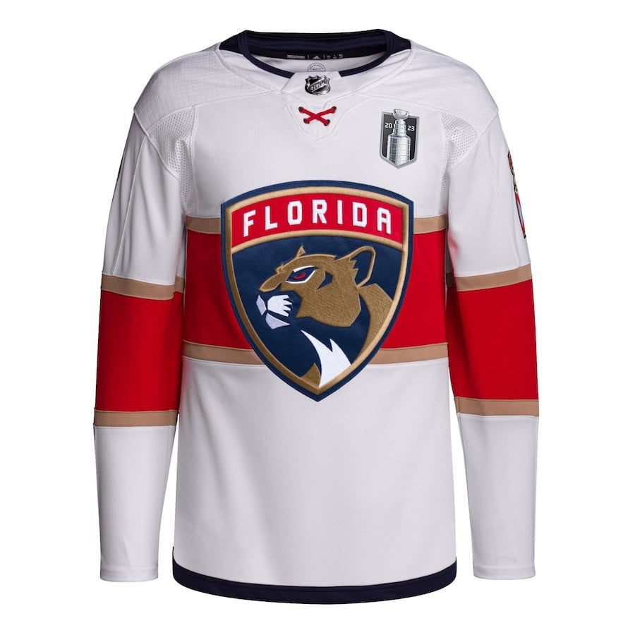Florida Panthers 2023 Stanley Cup Final Away Primegreen White NHL Jersey Men's